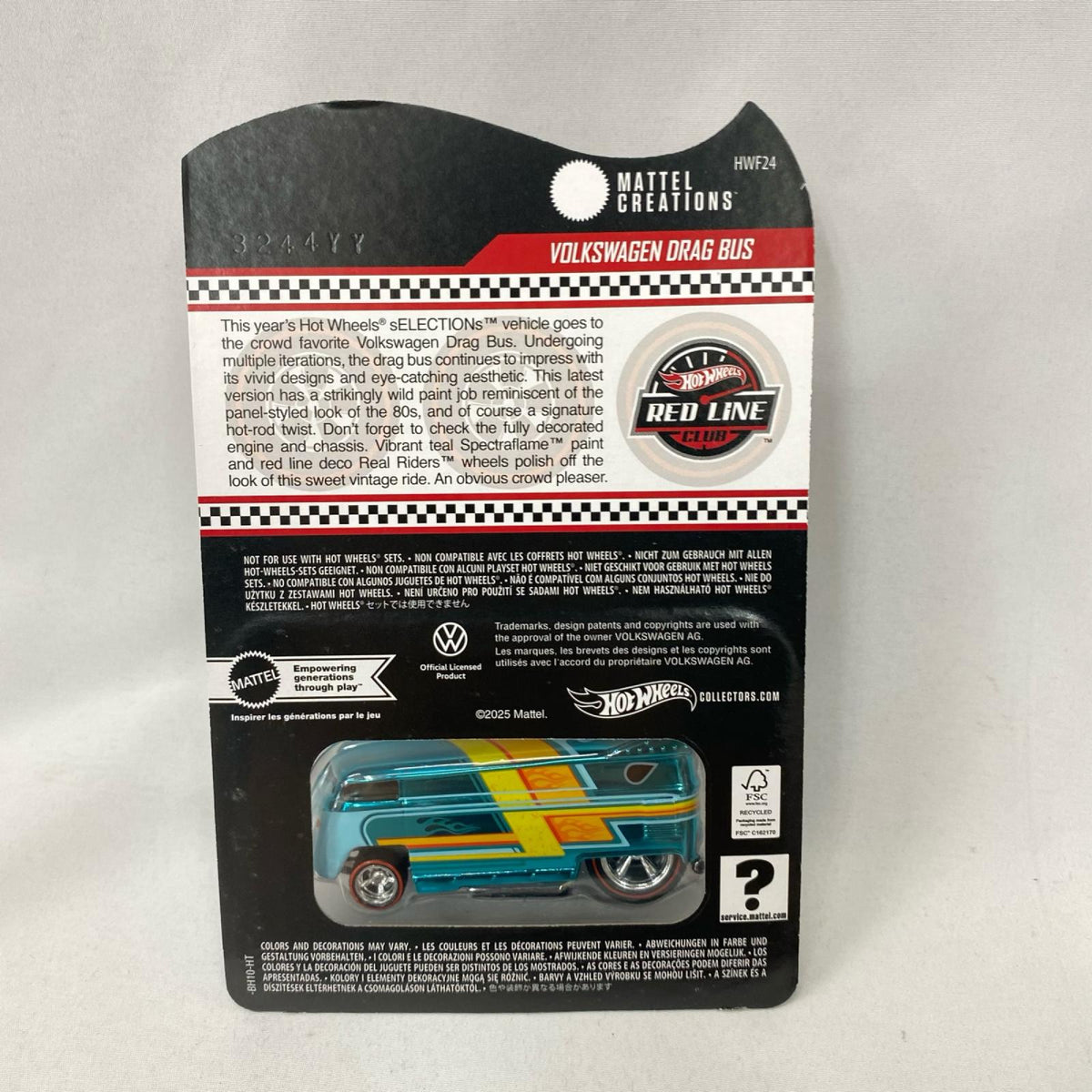 HW RLC VWドラバス ライトブルー Mattel/マテル ミニカーその他