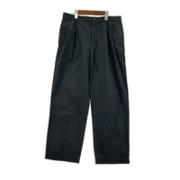 パンツ DOUBLE PLEATED CHINO TROUSERS ブラック