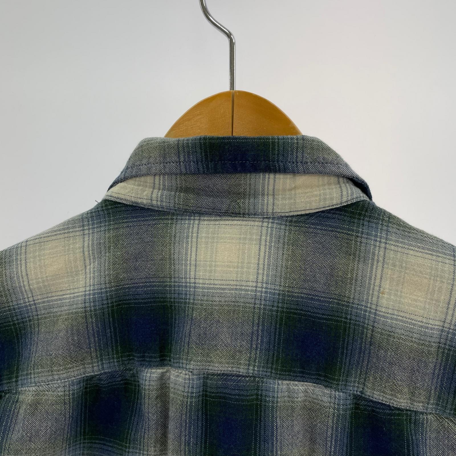 長袖シャツ OMBRE PLAID WORK SHIRTS 1つ星