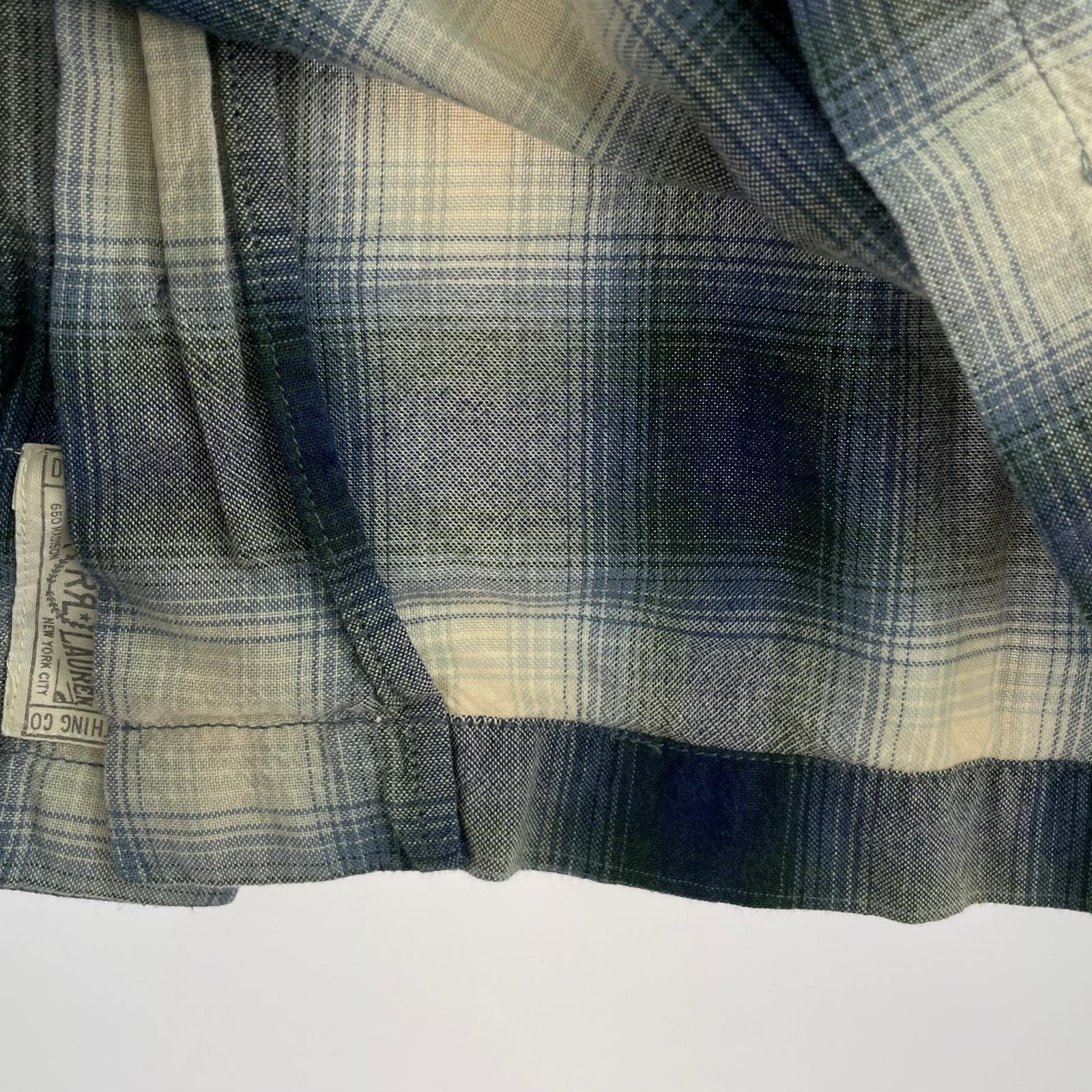 長袖シャツ OMBRE PLAID WORK SHIRTS 1つ星