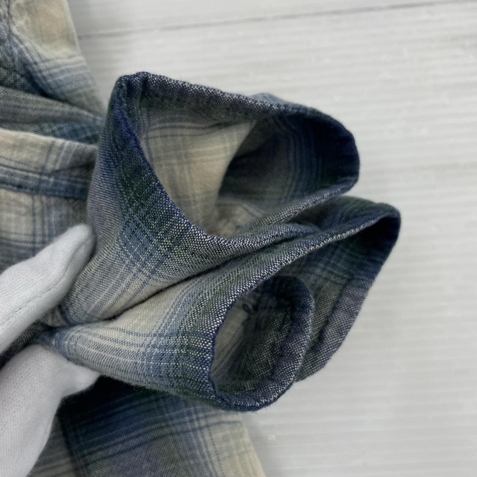 長袖シャツ OMBRE PLAID WORK SHIRTS 1つ星