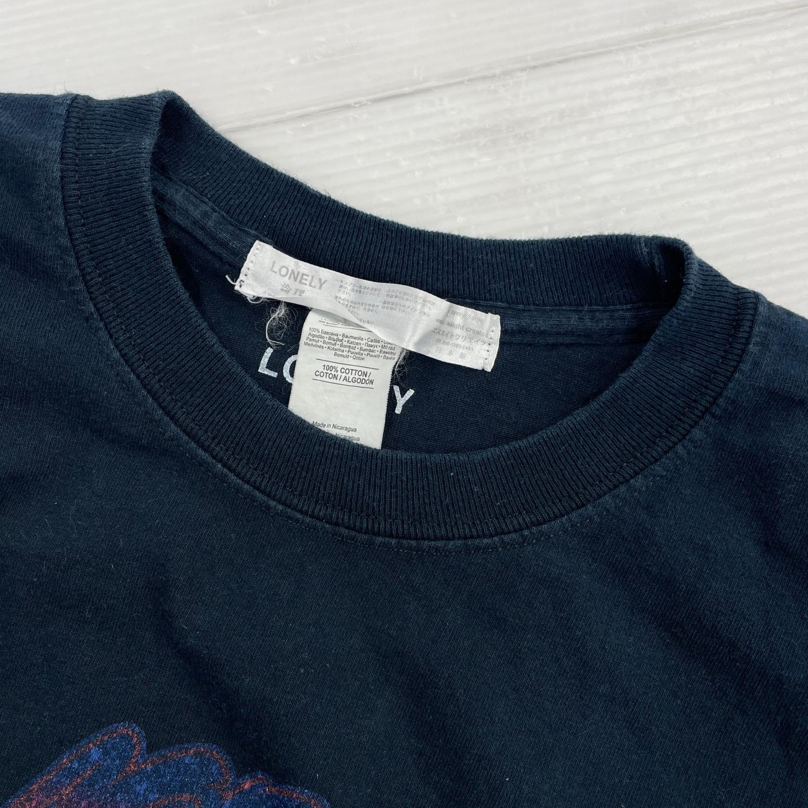 長袖Tシャツ LONELY 2017-2018 高倉健 L ブラック