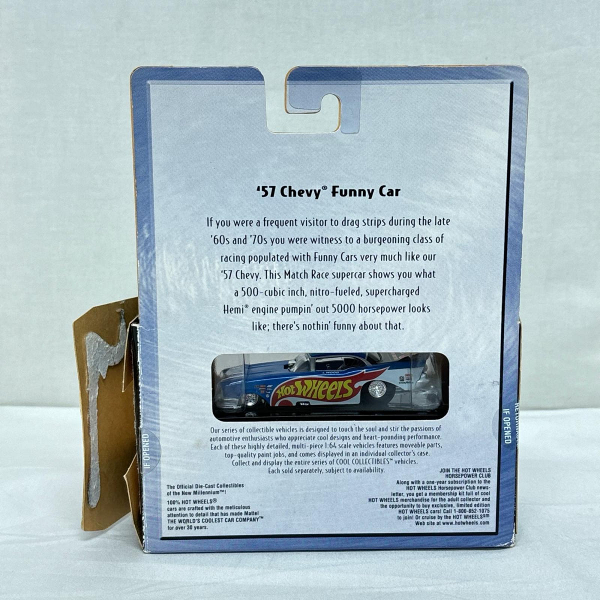 100% Hotwheels 57 Chevy Funny car マテル ミニカーその他
