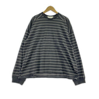 長袖Tシャツ ANCELLM 26SS BORDER LS ボーダーL/S Tee 2 炭黒 2