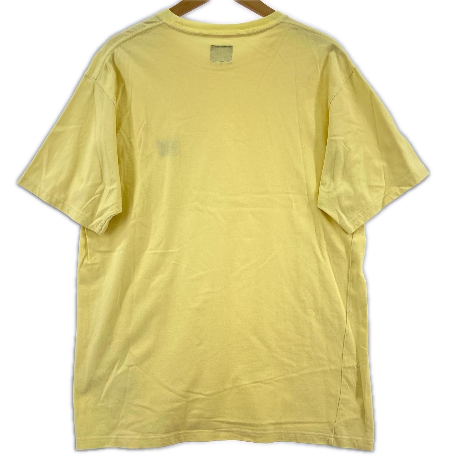 半袖Tシャツ 刺繍ロゴTee イエロー M M
