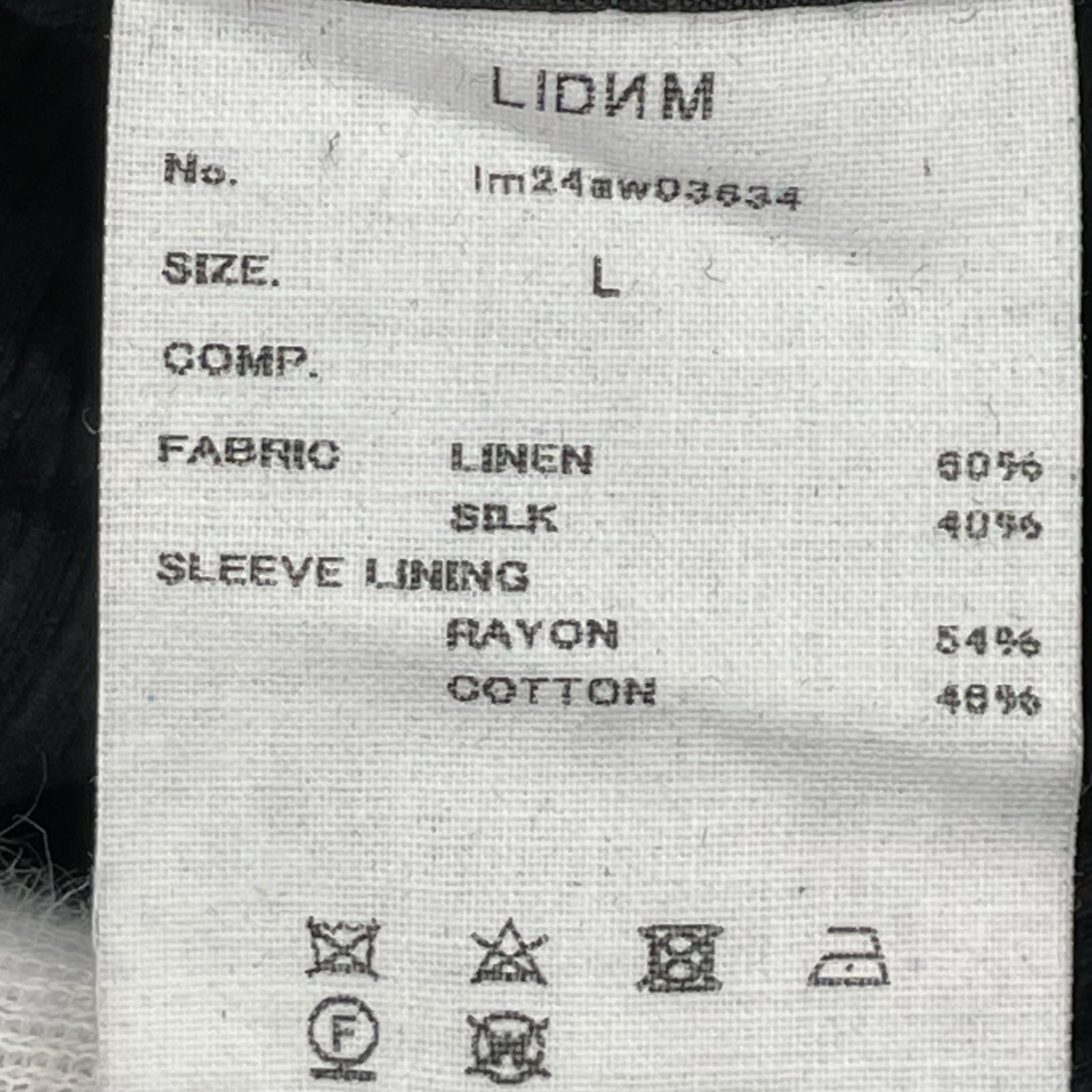 ジャケット テーラードジャケット リネン IM24AW03634 L ブラック