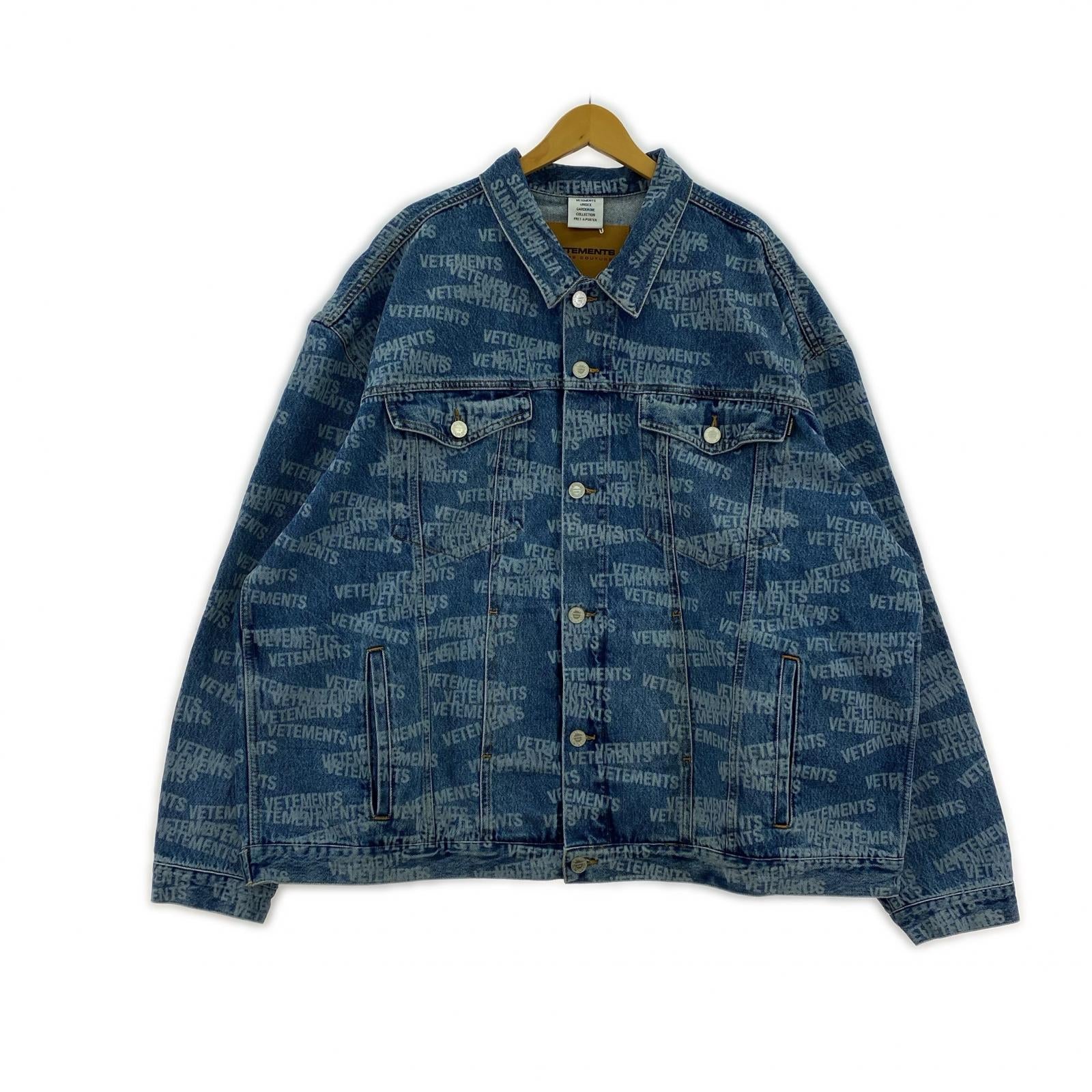 デニムジャケット Stamped Logo Denim Jacket/M/AB14196 ブルー