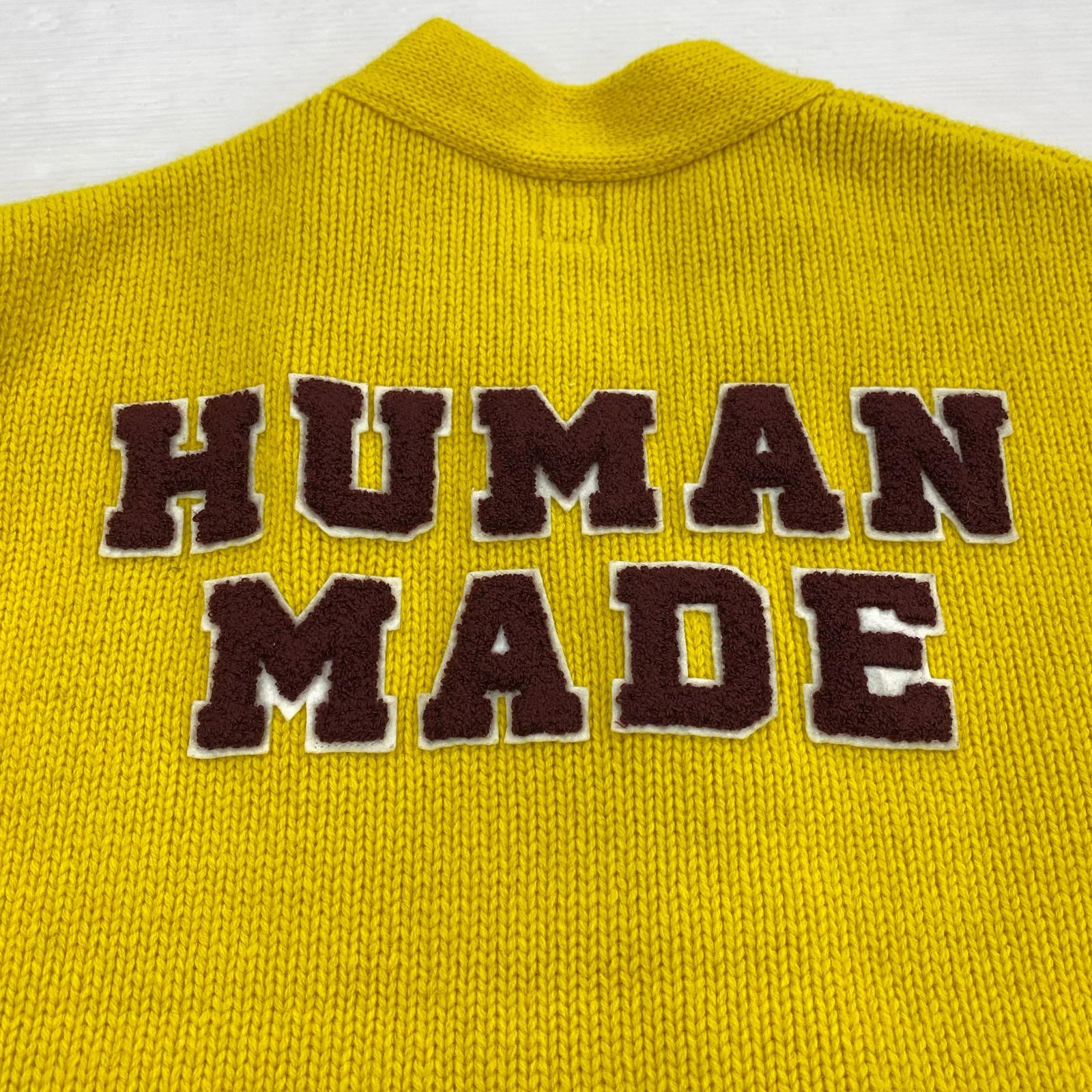 カーディガン LOW GAUGE KNIT CARDIGAN (M) 黄 M イエロー