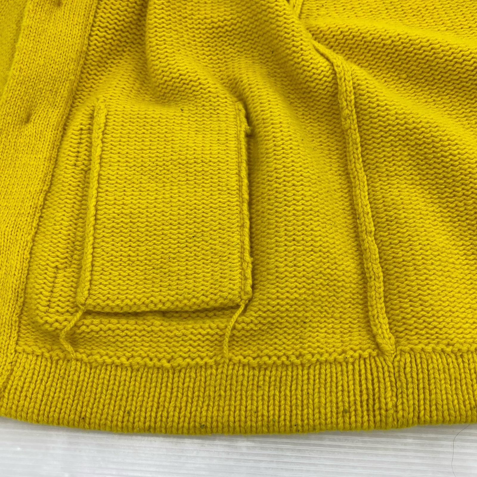 カーディガン LOW GAUGE KNIT CARDIGAN (M) 黄 M イエロー