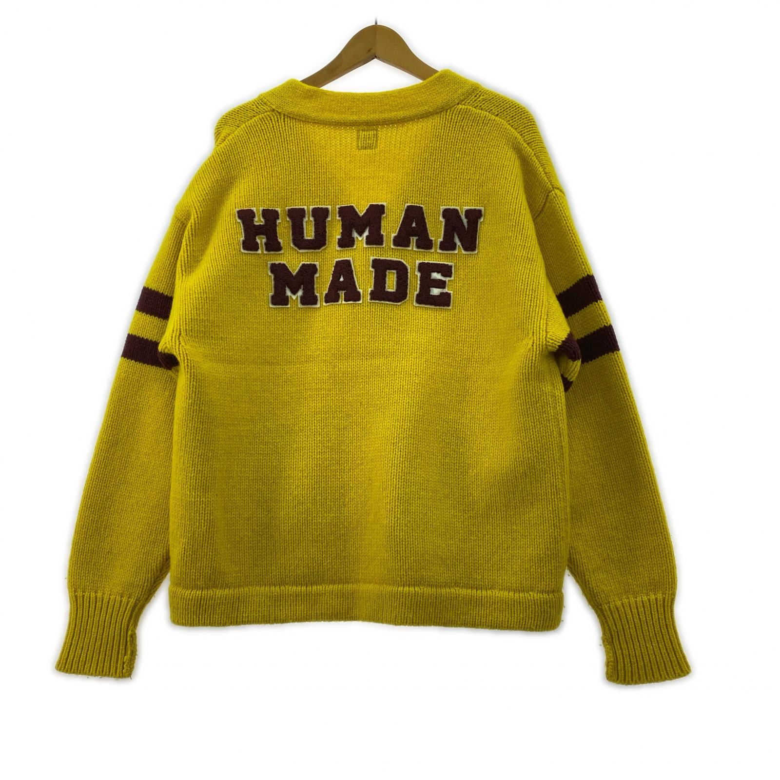 カーディガン LOW GAUGE KNIT CARDIGAN (M) 黄 M イエロー