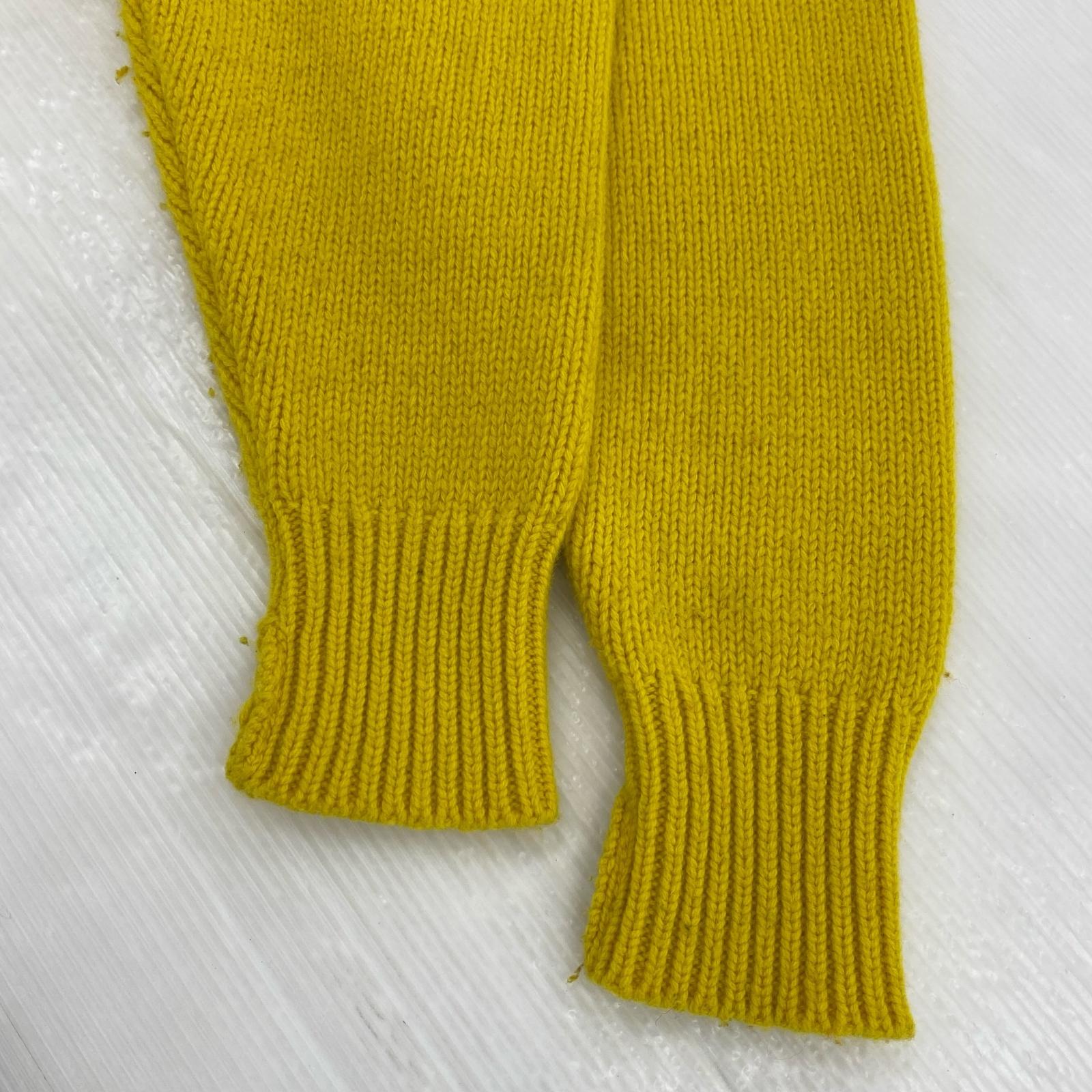 カーディガン LOW GAUGE KNIT CARDIGAN (M) 黄 M イエロー