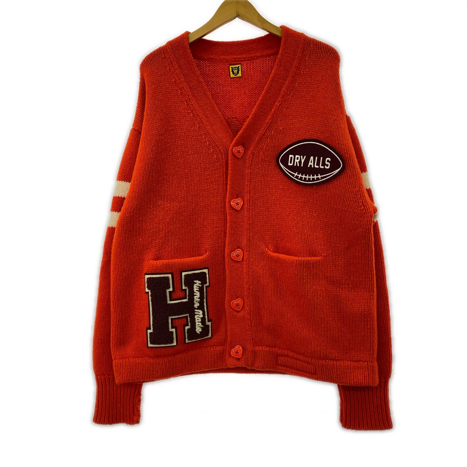 カーディガン LOW GAUGE KNIT CARDIGAN (L) オレンジ L オレンジ
