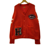 カーディガン LOW GAUGE KNIT CARDIGAN (L) オレンジ L オレンジ