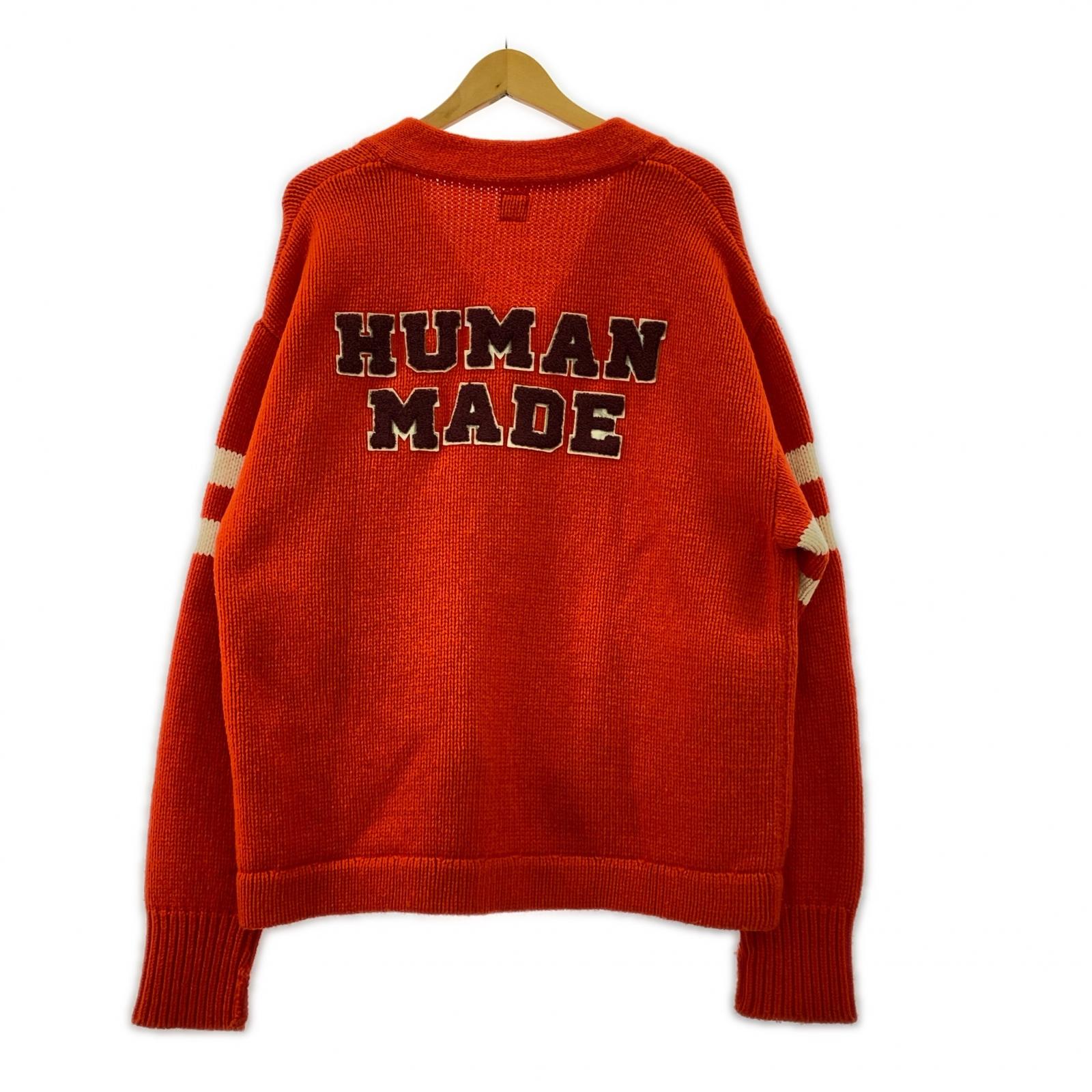 カーディガン LOW GAUGE KNIT CARDIGAN (L) オレンジ L オレンジ