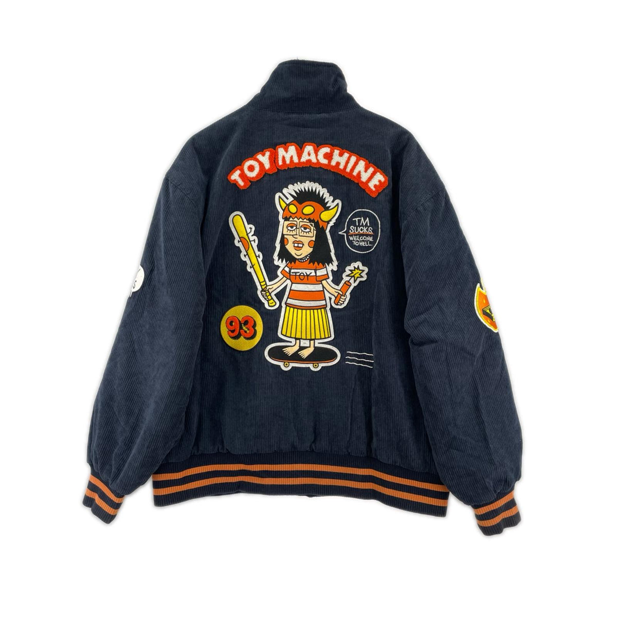 ジャケット TOY MACHINE CORDUROY Stadium-Jacket TTMFCJK3 紺 (L) L