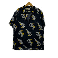 半袖シャツ BLACK LABEL/BETZ ALOHA SHIRT/M/総柄 S ネイビー