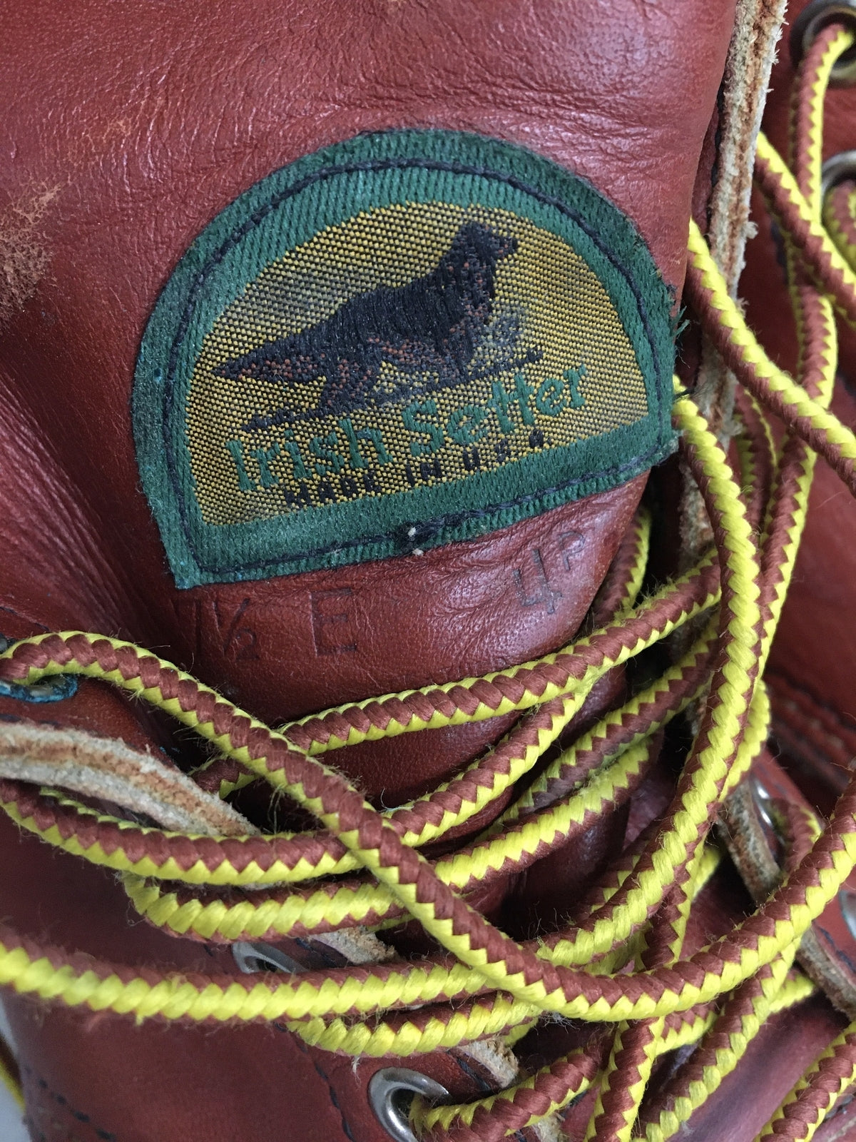 ブーツ 94年製 半円犬タグ 875 アイリッシュセッター US7.5E 赤茶