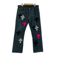 デニムパンツ Y.A.R.N Levi's 501 34 ネイビー