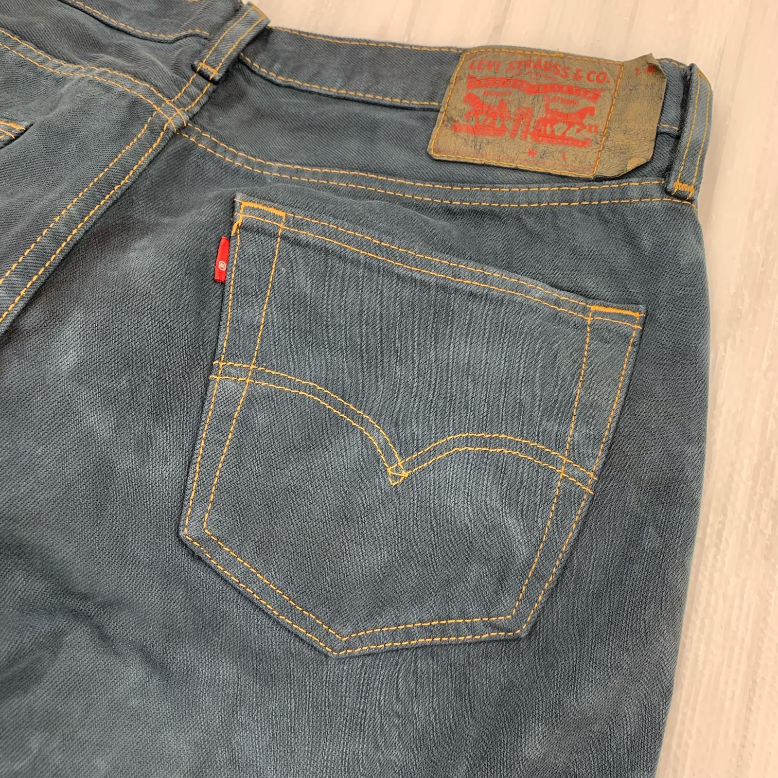 デニムパンツ Y.A.R.N Levi's 501 34 ネイビー