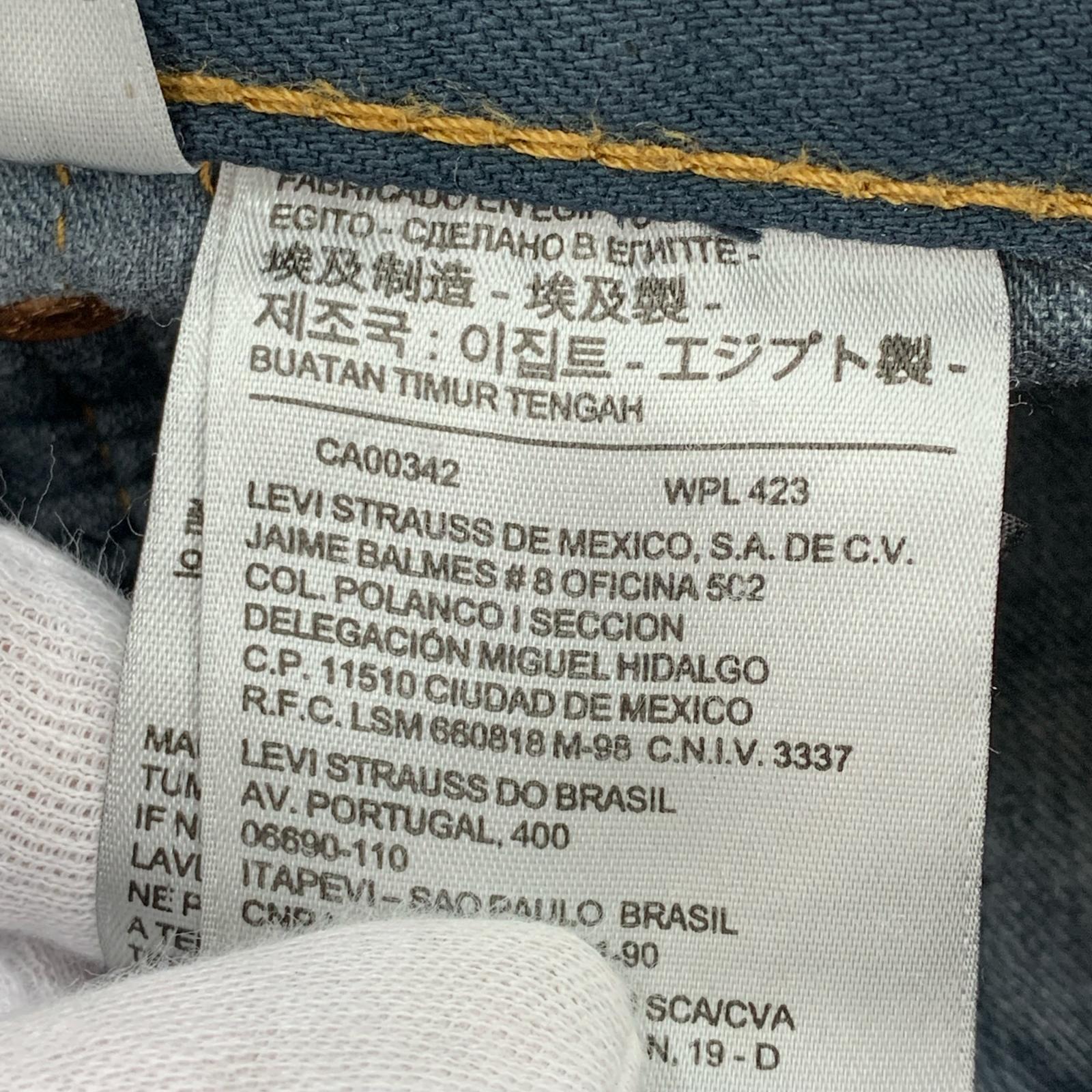 デニムパンツ Y.A.R.N Levi's 501 34 ネイビー