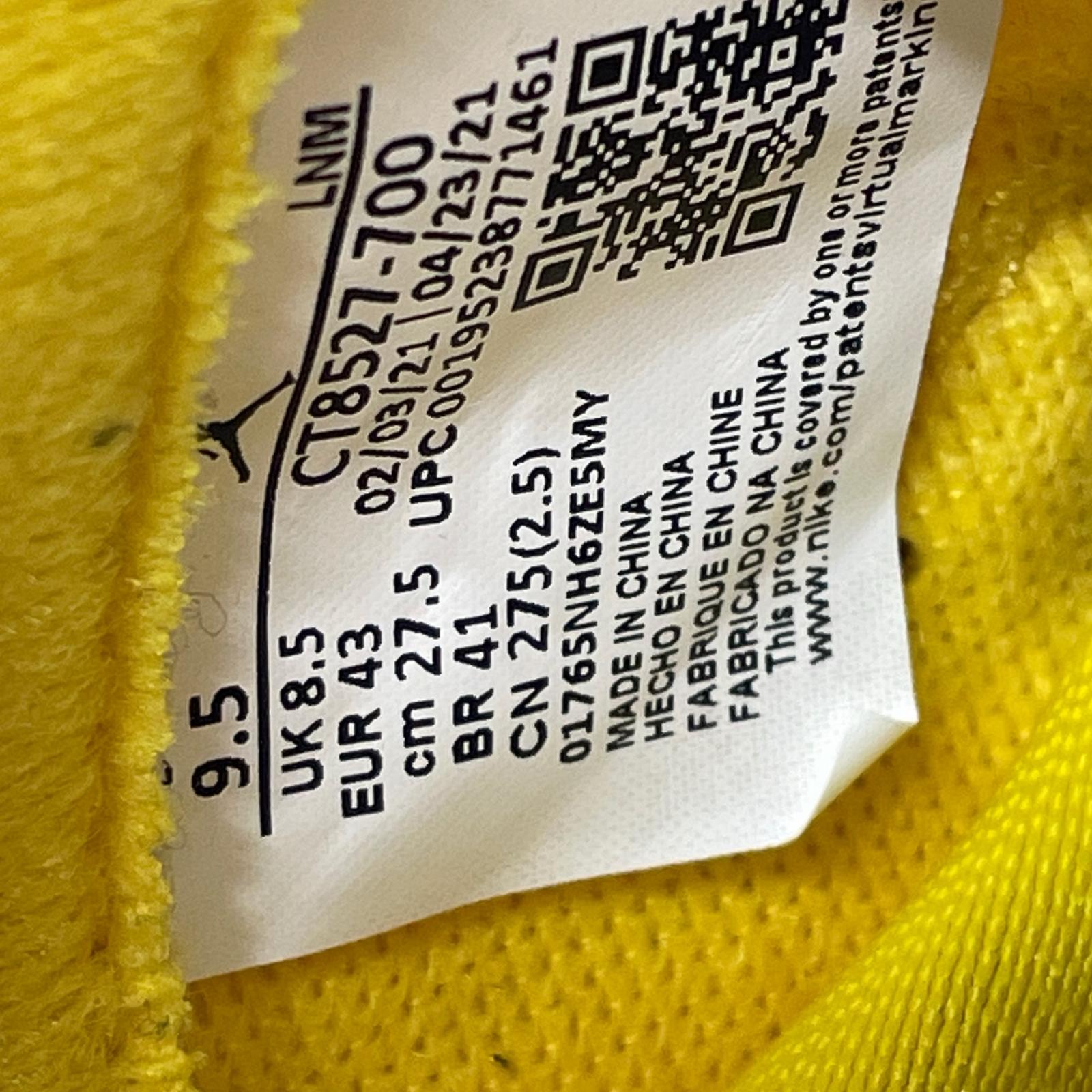 スニーカー AIR JORDAN 4 RETRO Tour Yellow 27.5cm 27.5cm (US9 1/2 UK9 EU45) イエロー