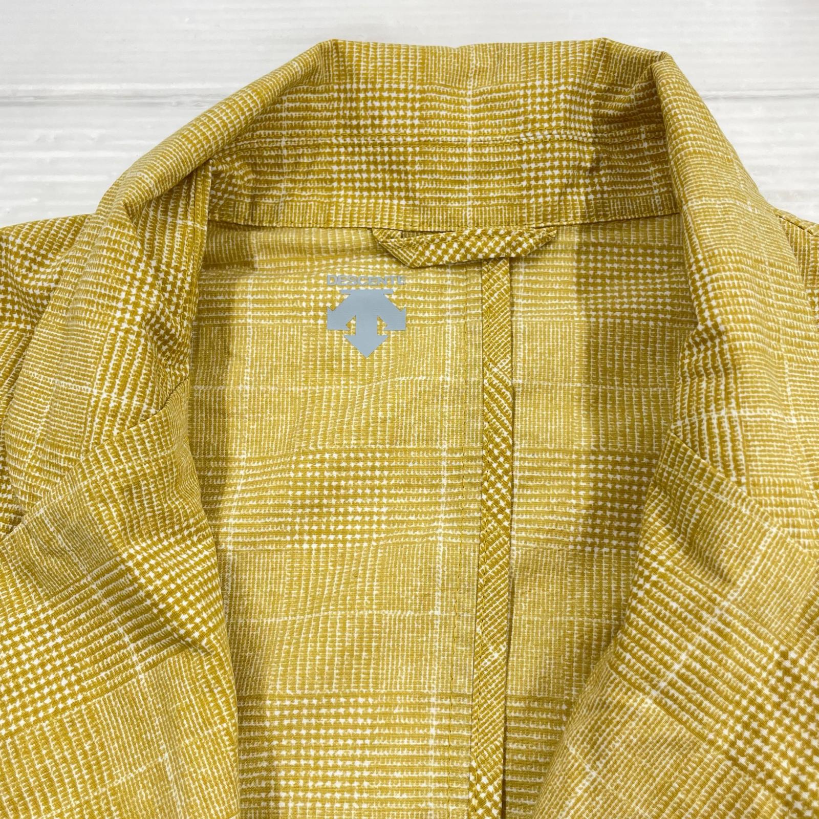 セットアップ DESCENTE PAUSE チェックセットアップ L イエロー