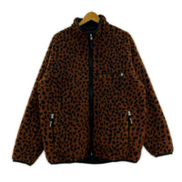 ブルゾン REVERSIBLE LEOPARD BOA FLEECE JACKET L L