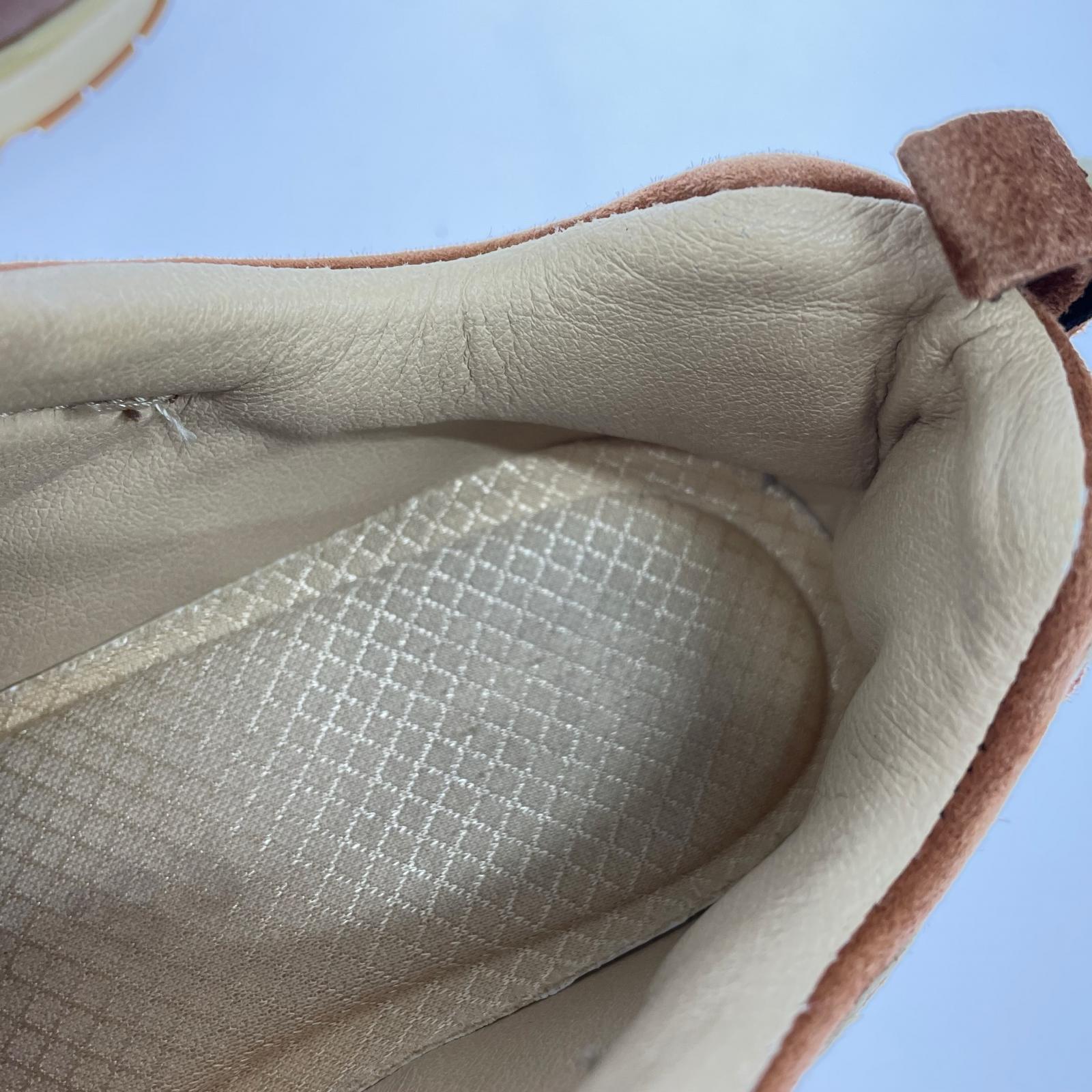 スニーカー SKECHERS スエード レザー ブラウン (23.5) ブラウン