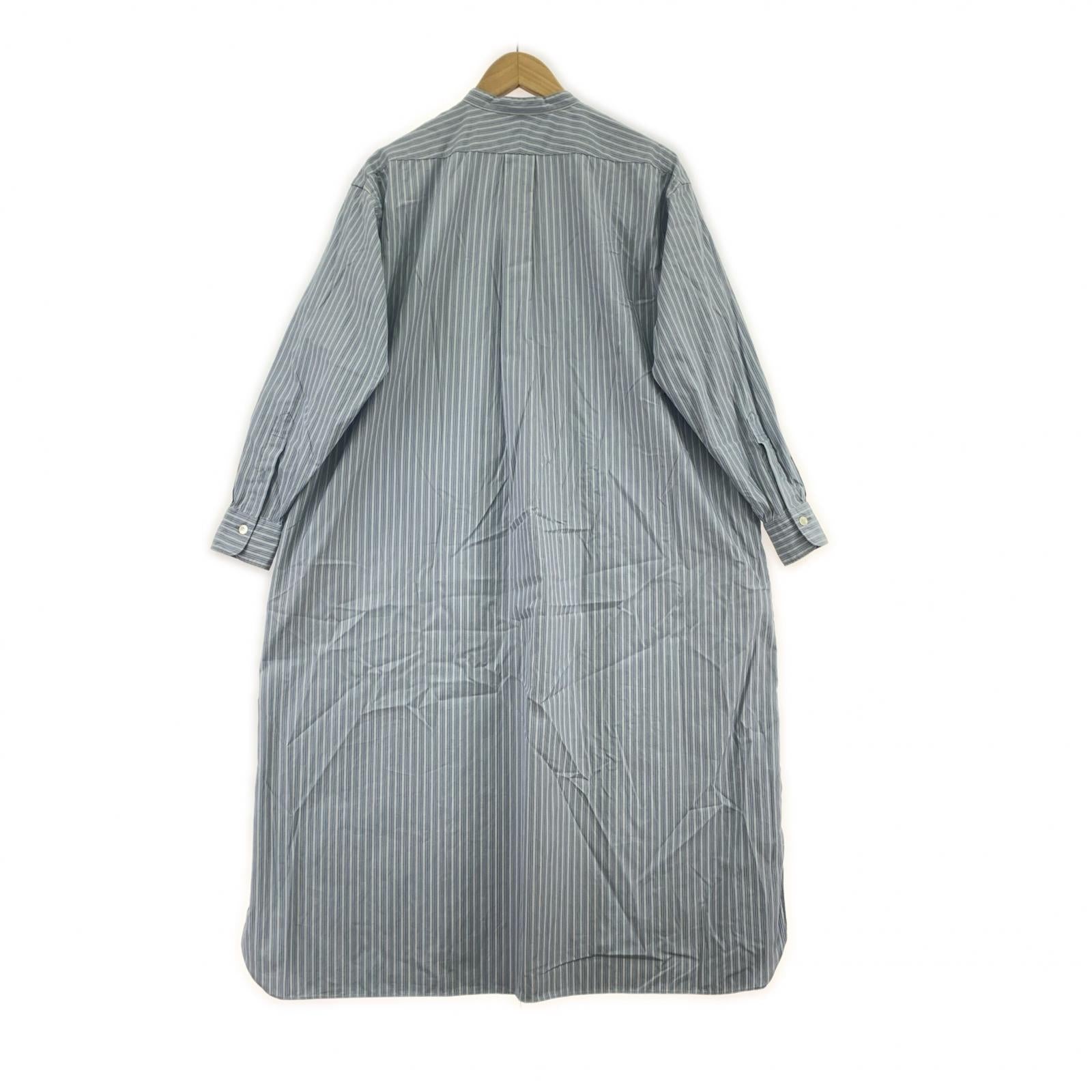 ドレス LENO BAND COLLAR PULLOVER DRESS BLU 00 ブルー