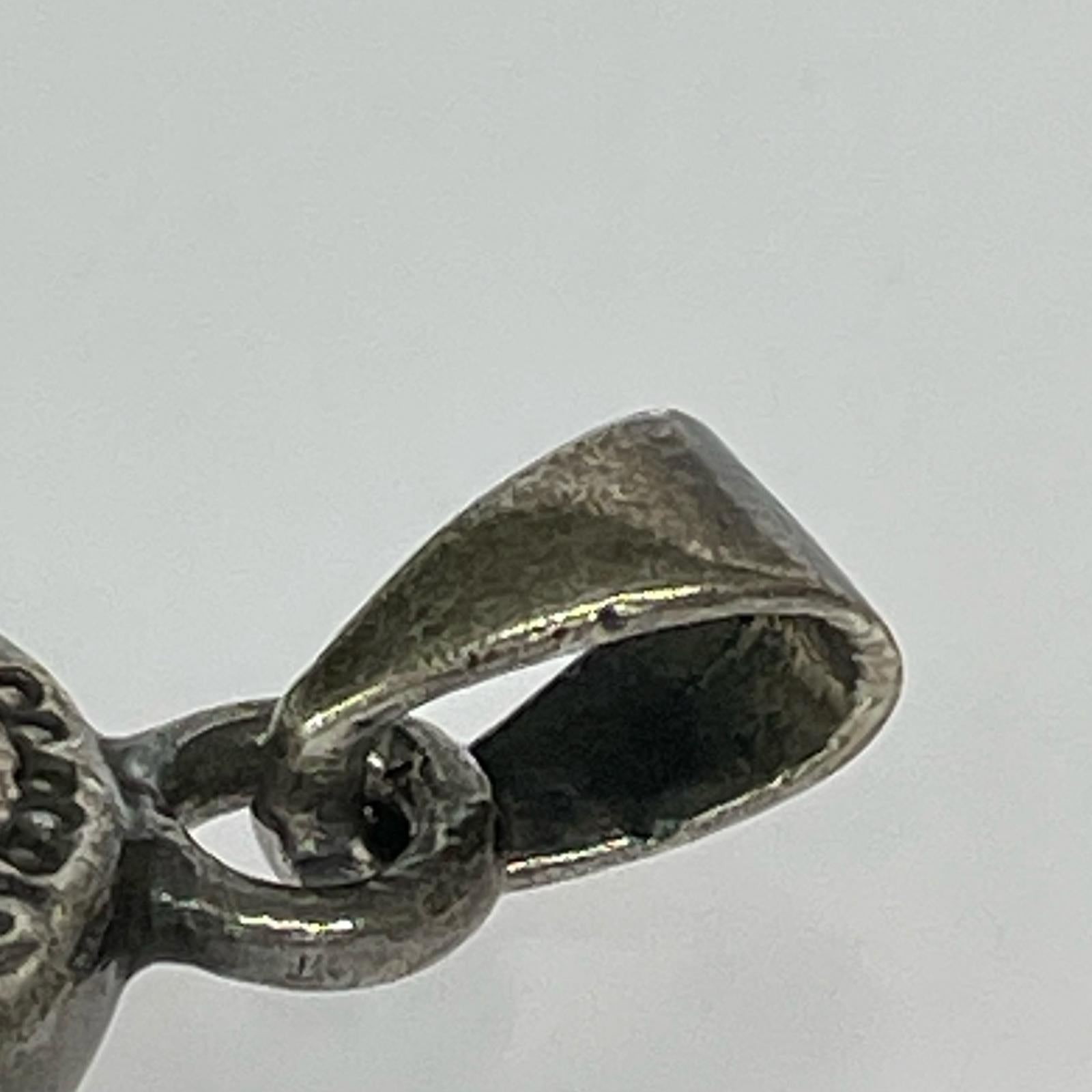 ネックレス 925 ストーントップ シルバー