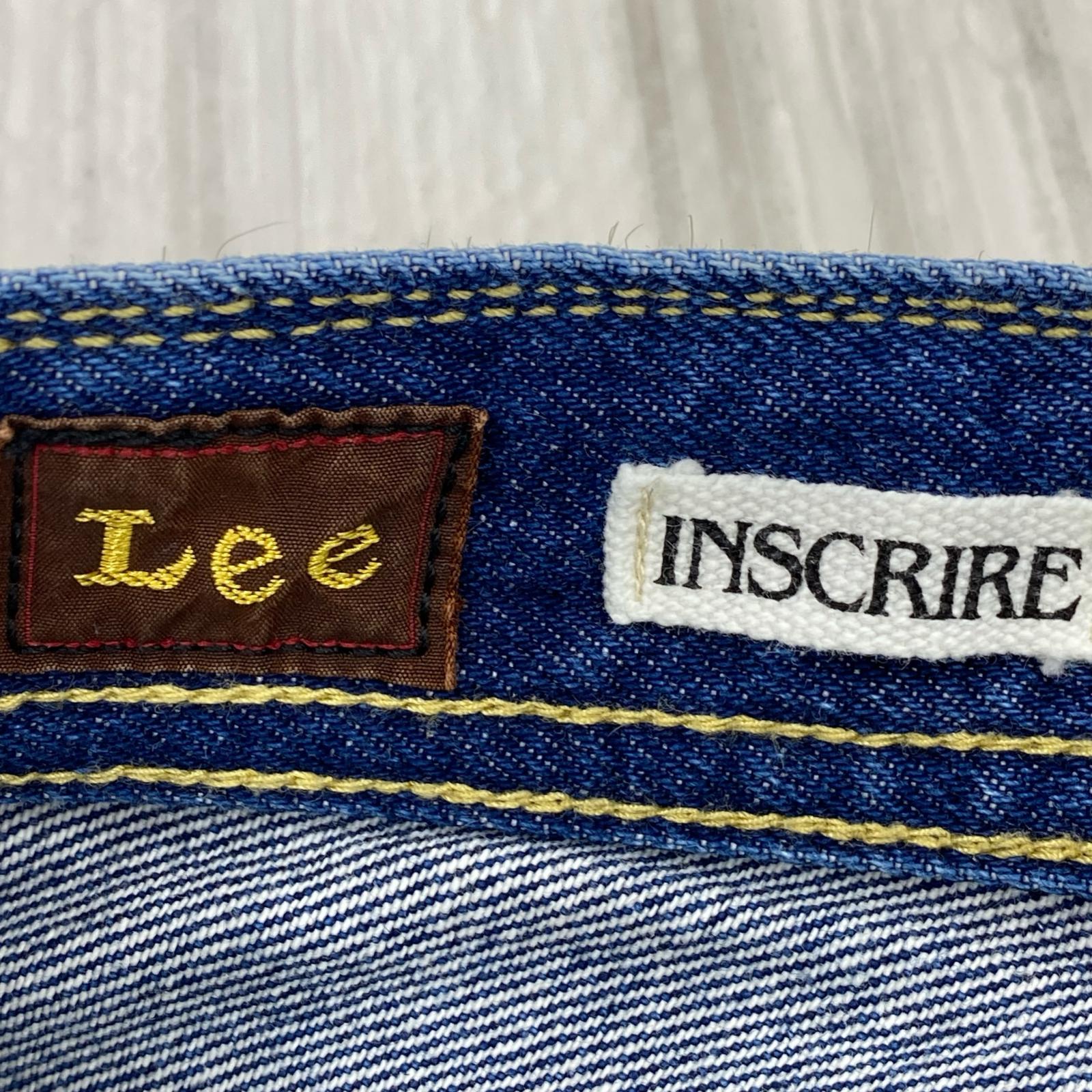 デニムパンツ ×INSCRIRE×L'ESSAGE/BLU/L L ブルー