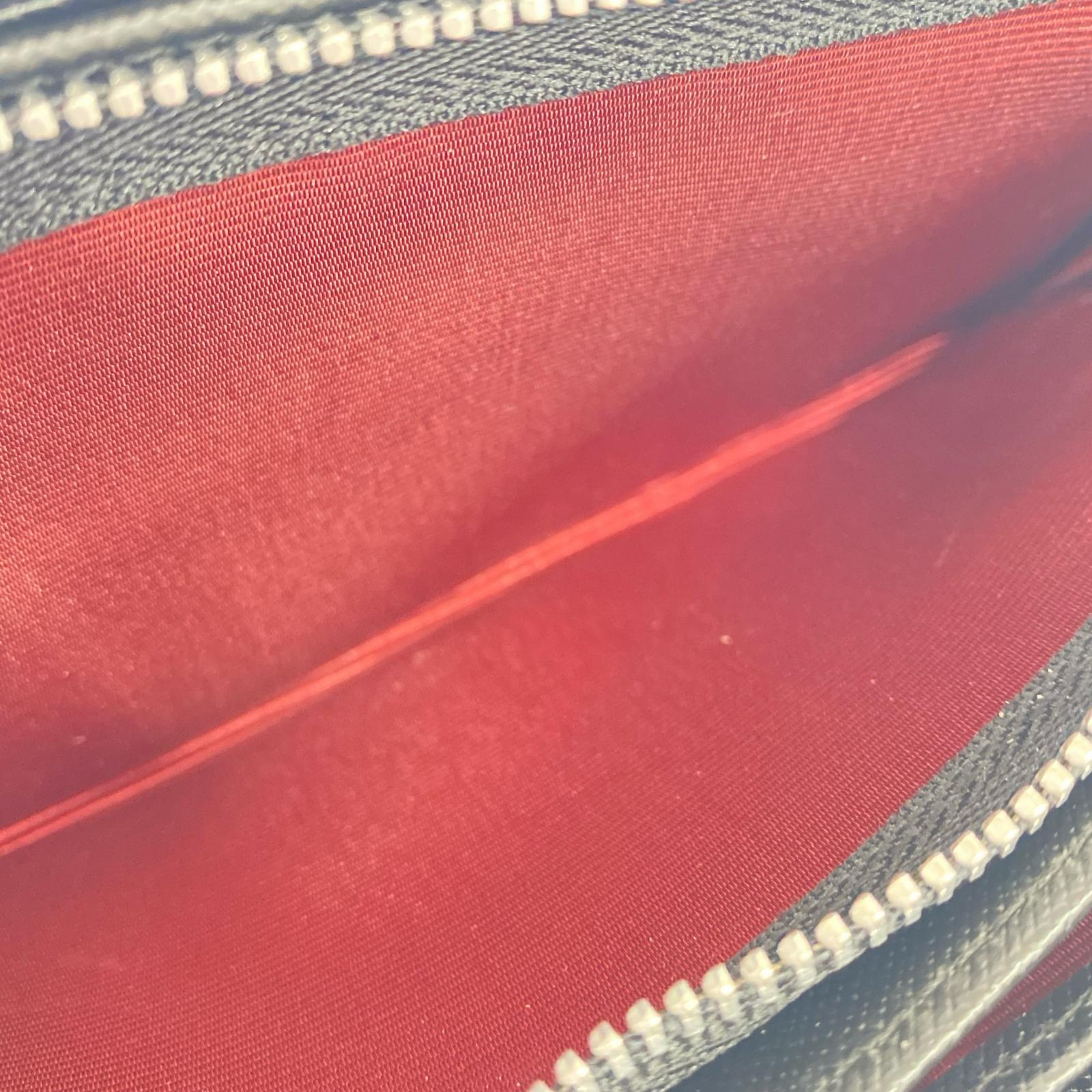 長財布 CROIX ROYAL 型押し 黒 ブラック