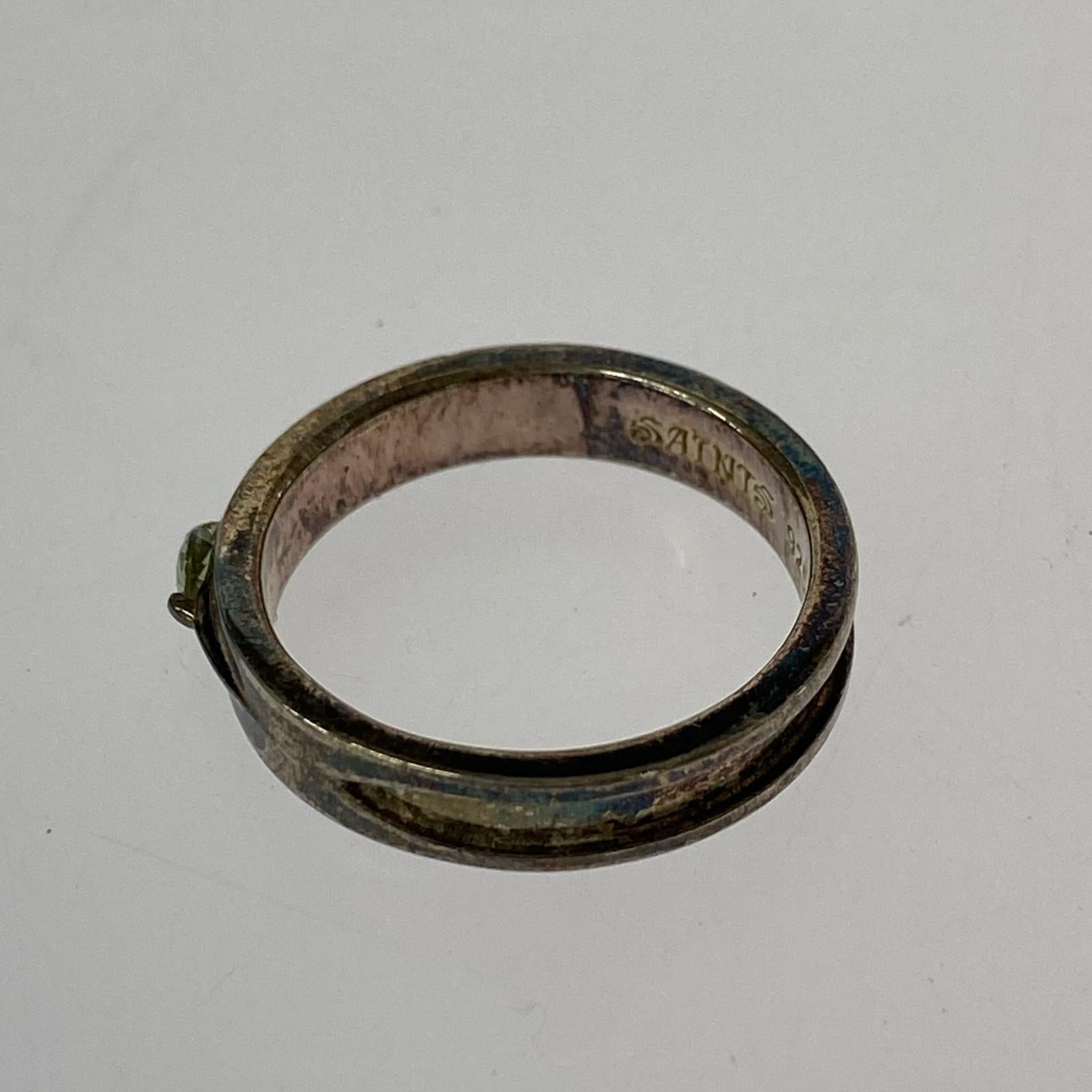 リング・指輪 SAINTS 925 MOLDAVITE シルバー