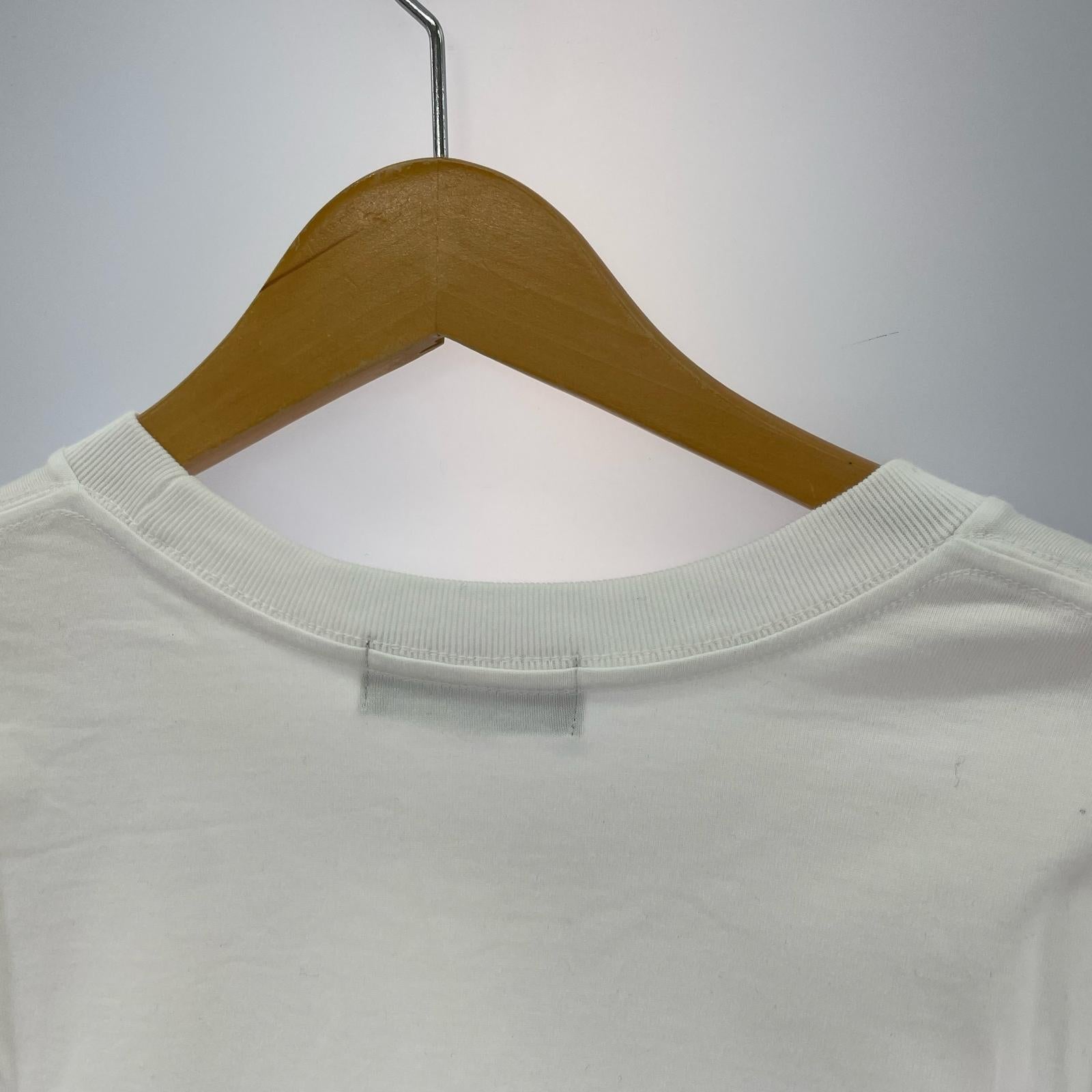 長袖Tシャツ ボックスロゴ 白 L ホワイト