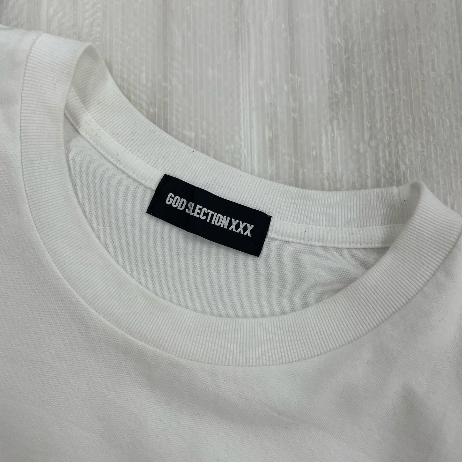 長袖Tシャツ ボックスロゴ 白 L ホワイト