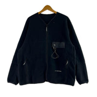 ジャケット フリースカーディガン 黒 574-2281349 L ブラック