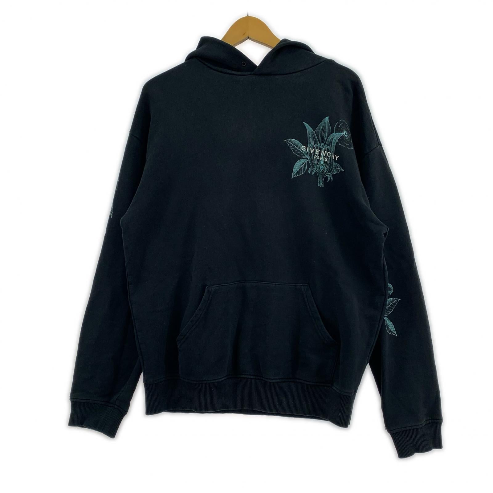 パーカー Floral schematics パーカー BLK M ブラック