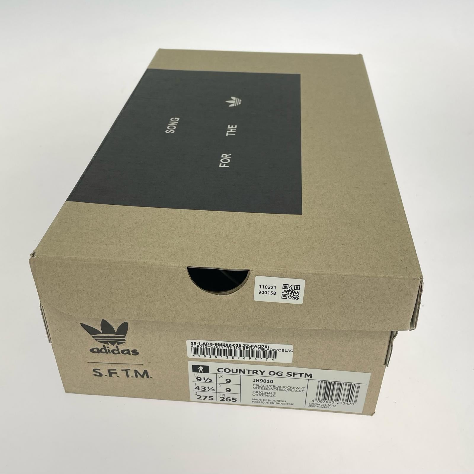 スニーカー S.F.T.M×adidas Country OG (27.5) JH9010 27.5cm (US9 1/2 UK9 EU45) ブラック