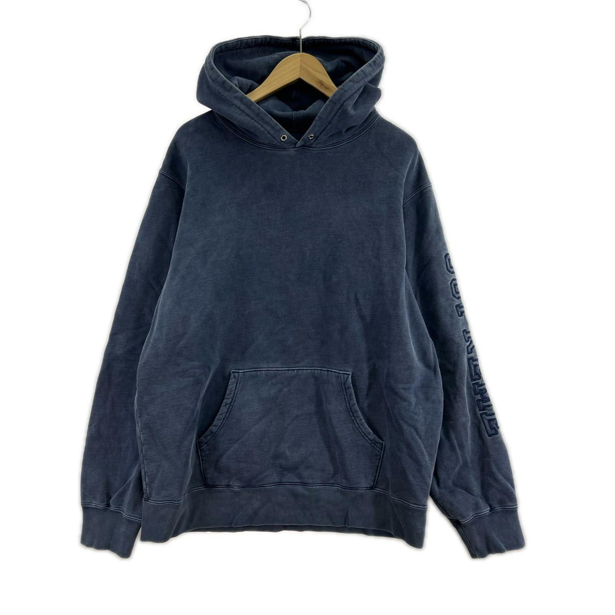 パーカー 19SS OVERDYED HOODED SWEATSHIRT ネイビー(L) L ネイビー