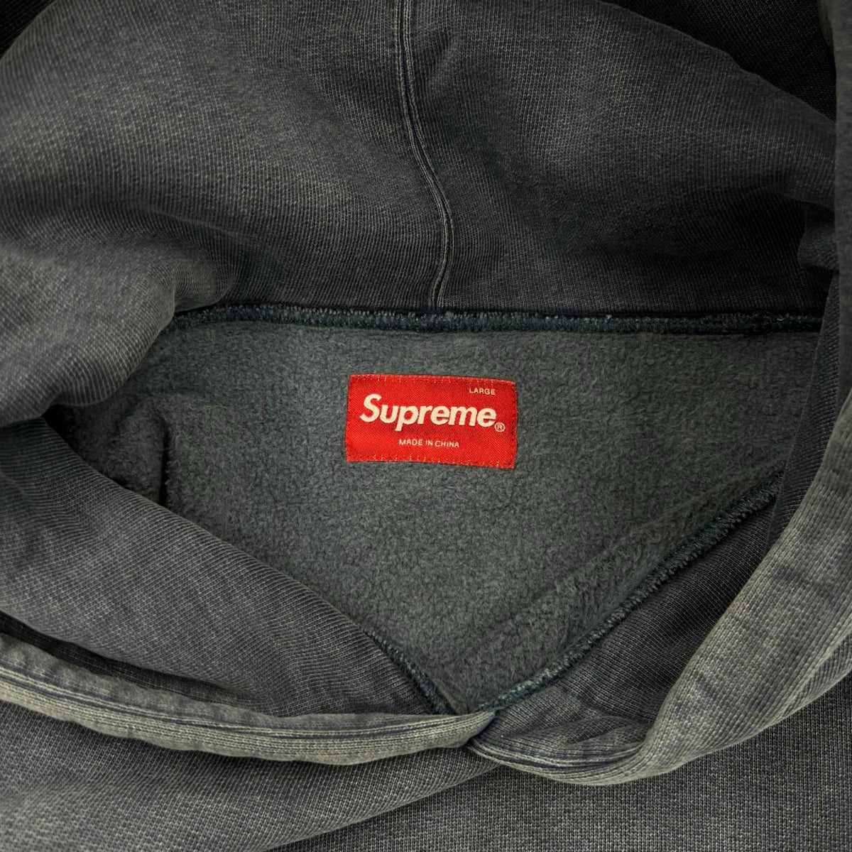 パーカー 19SS OVERDYED HOODED SWEATSHIRT ネイビー(L) L ネイビー