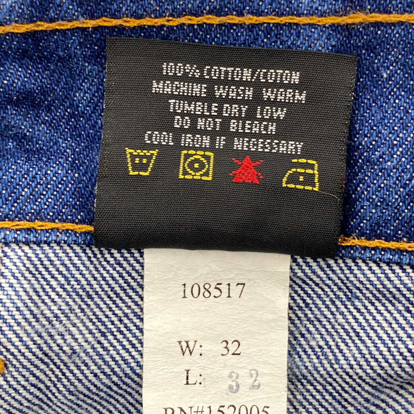 デニムパンツ PRSN BLU/USA製/BLU/W32L32 32 ブルー