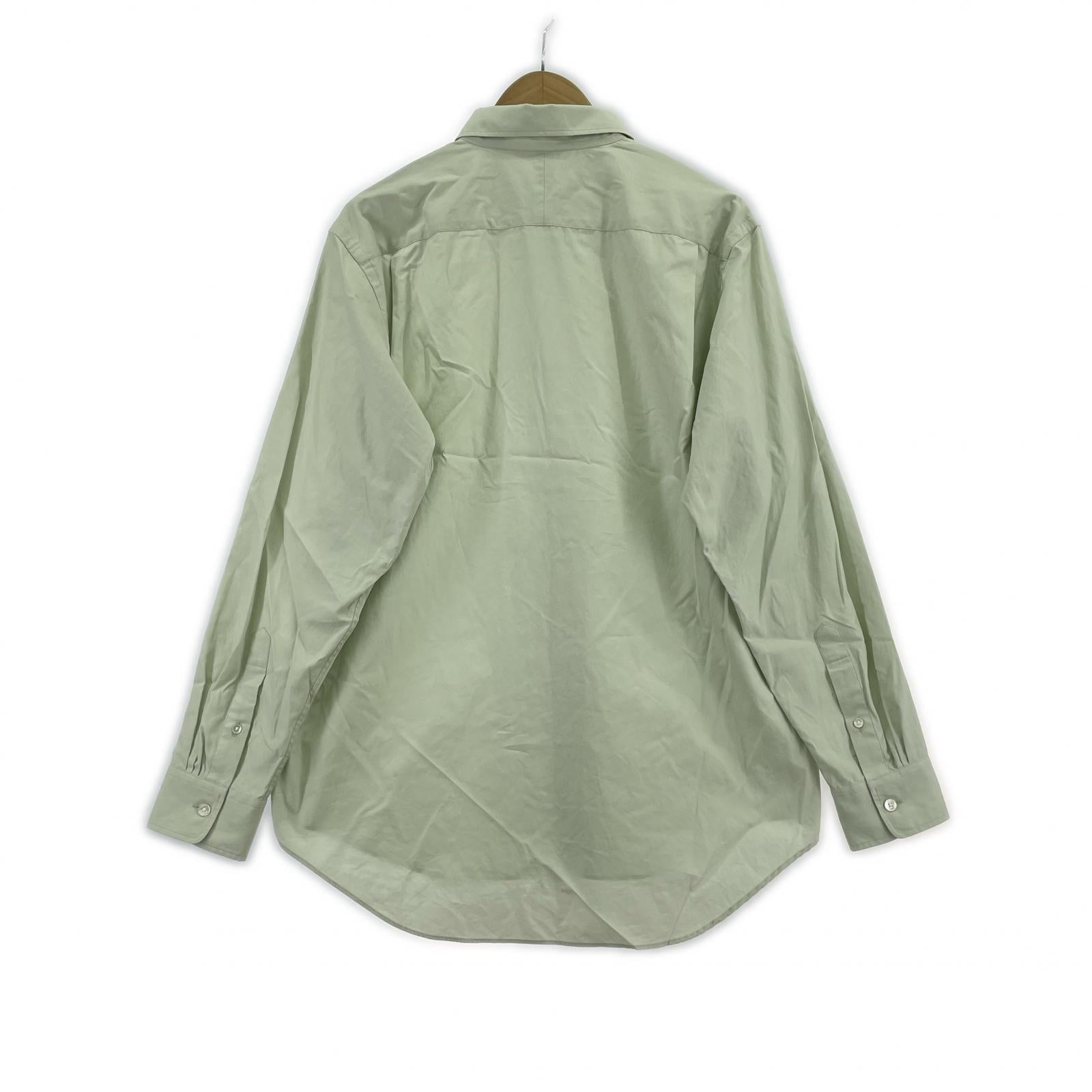 長袖シャツ WASHED FINX TWILL SHIRT 3 グリーン