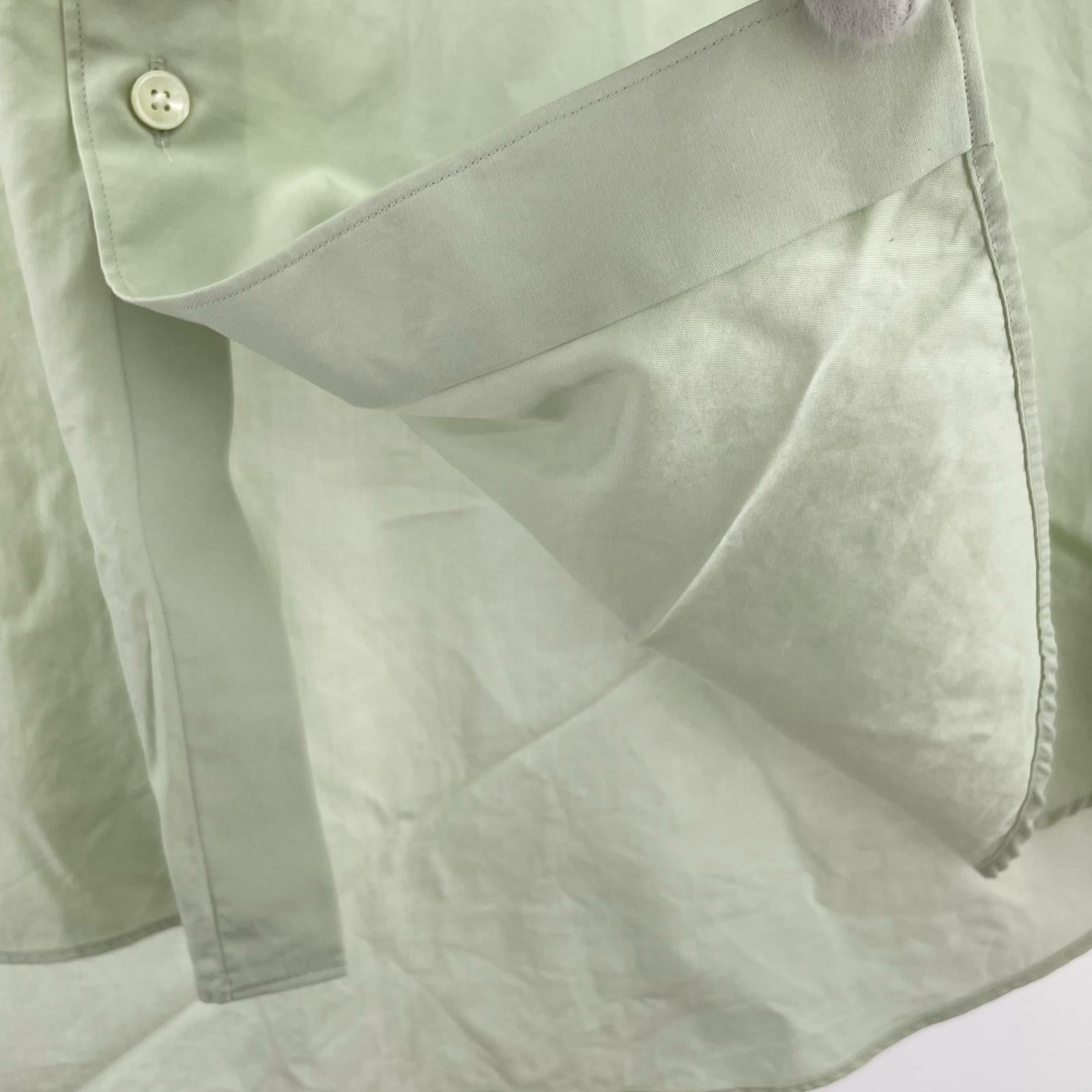 長袖シャツ WASHED FINX TWILL SHIRT 3 グリーン