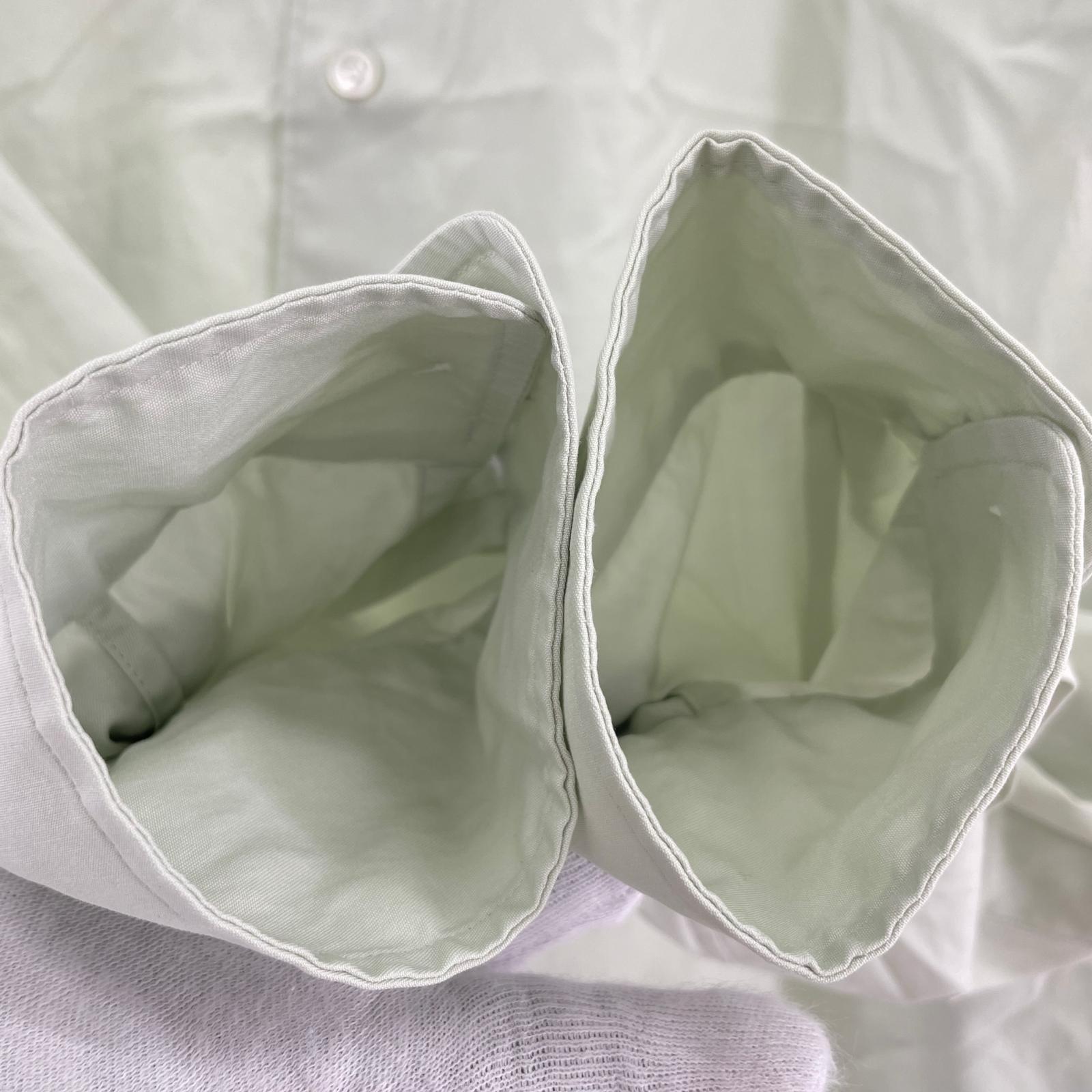 長袖シャツ WASHED FINX TWILL SHIRT 3 グリーン