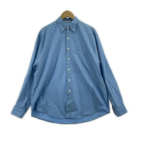 長袖シャツ WASHED FINX TWILL BIG SHIRT 3 ブルー