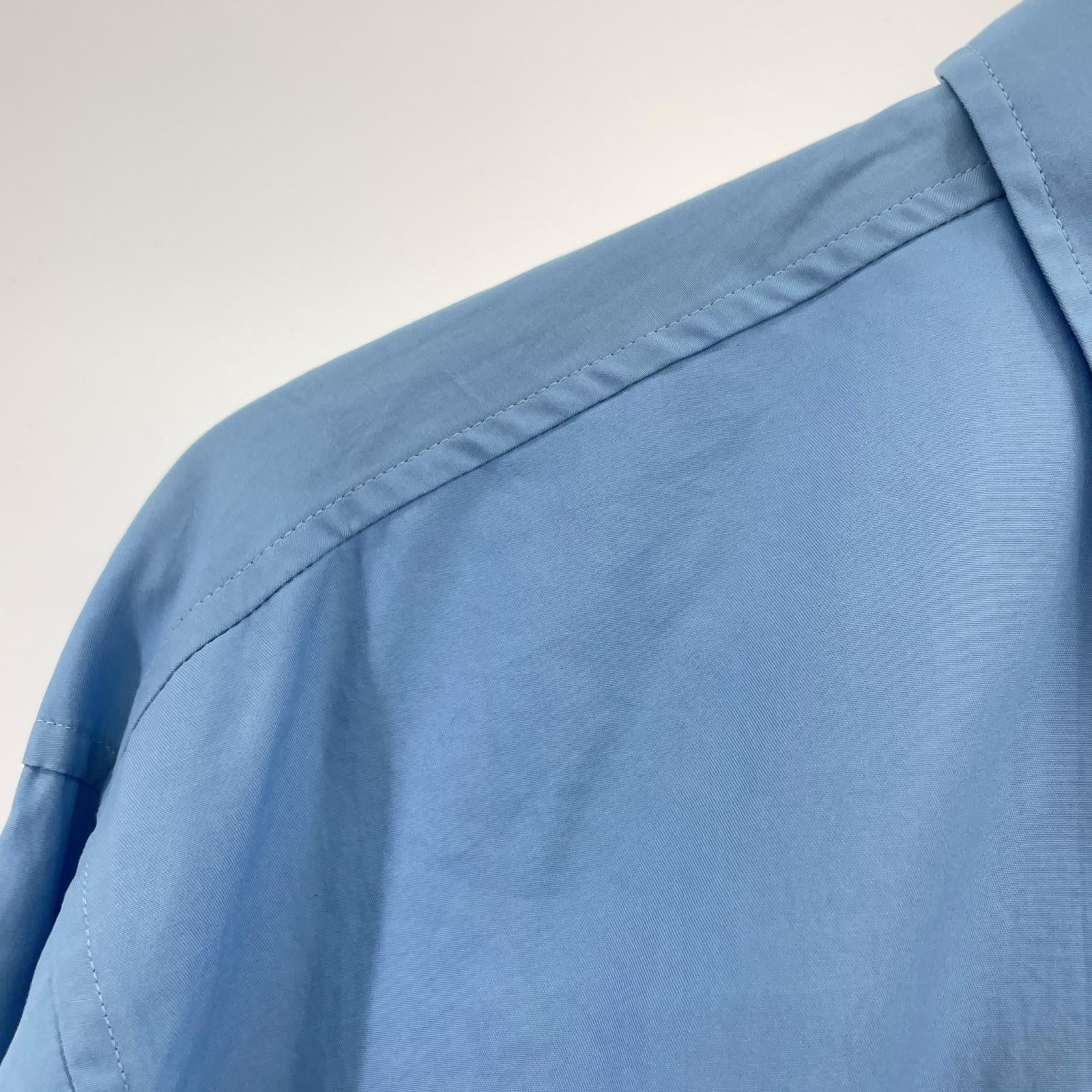長袖シャツ WASHED FINX TWILL BIG SHIRT 3 ブルー