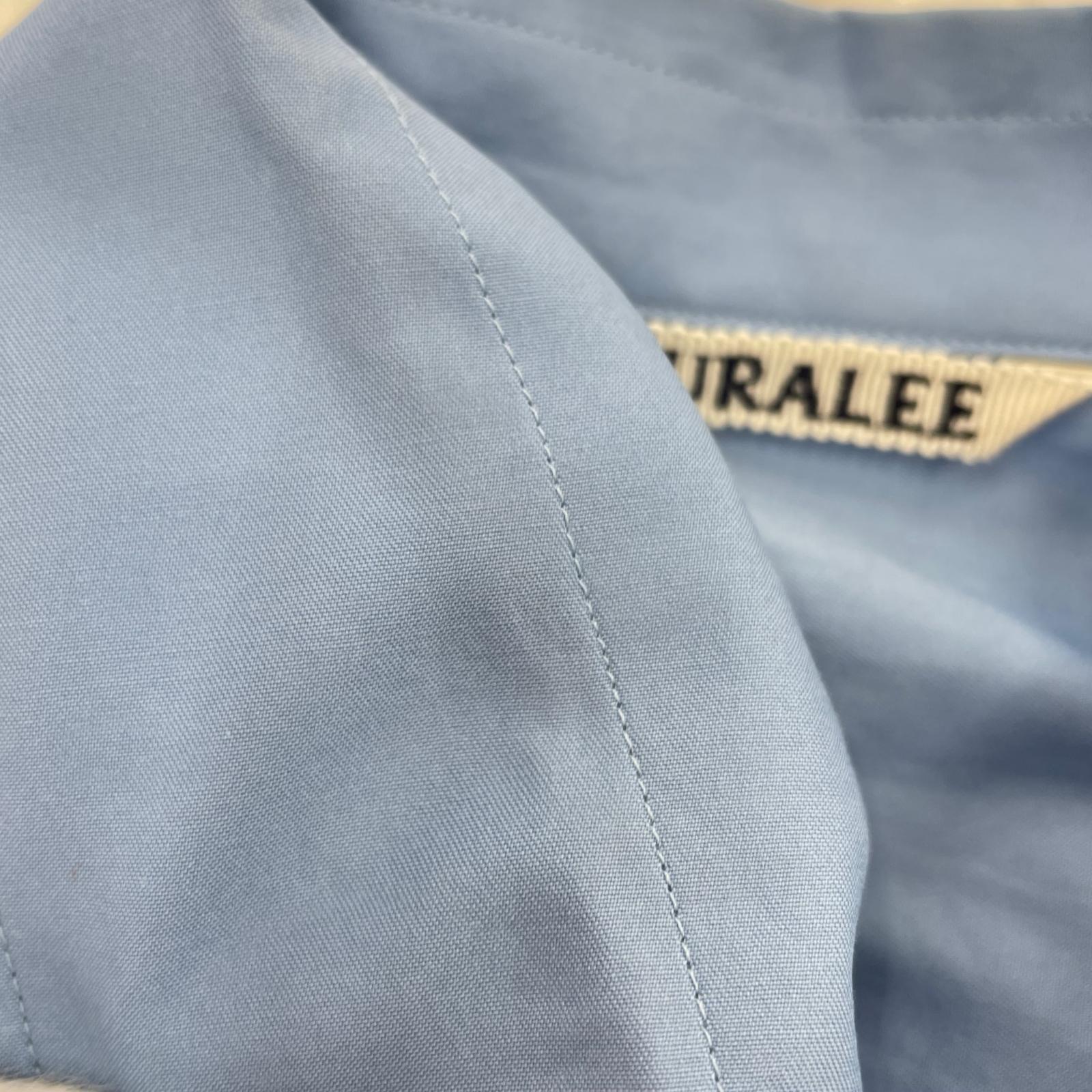 長袖シャツ WASHED FINX TWILL BIG SHIRT 3 ブルー