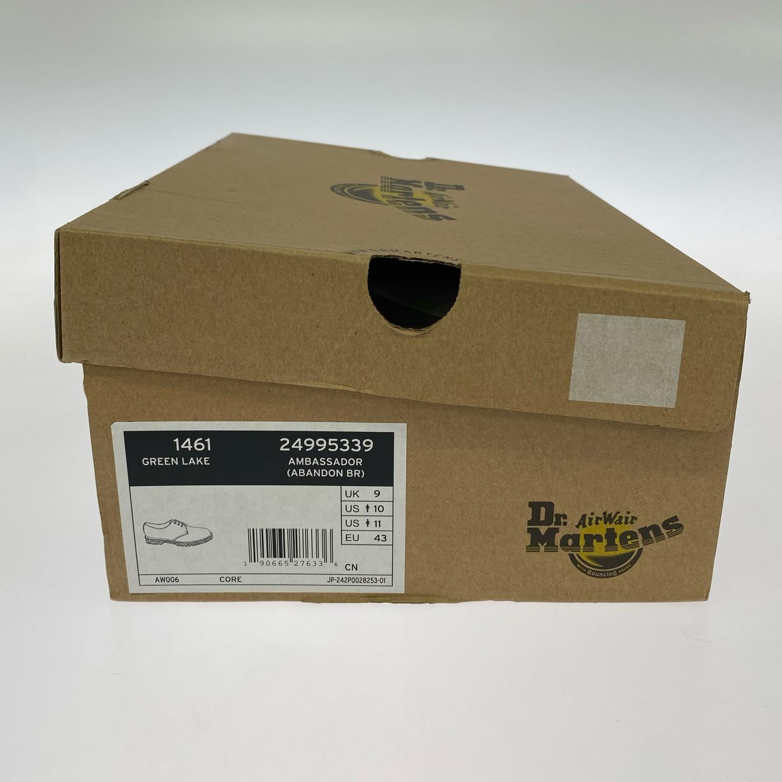 ブーツ 3ホールブーツ BRW UK9 ブラウン