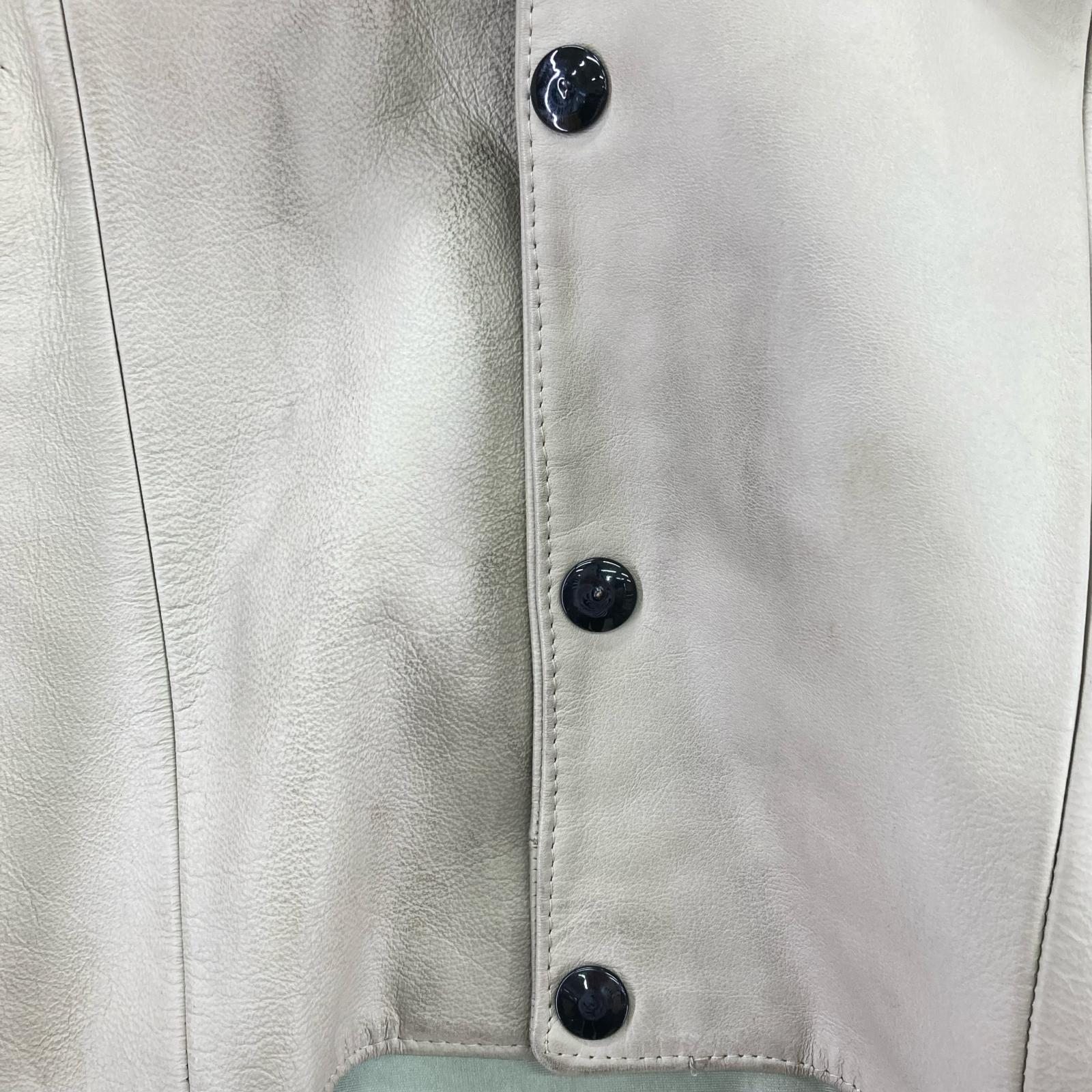 レザージャケット ウエスタン グレー グレー