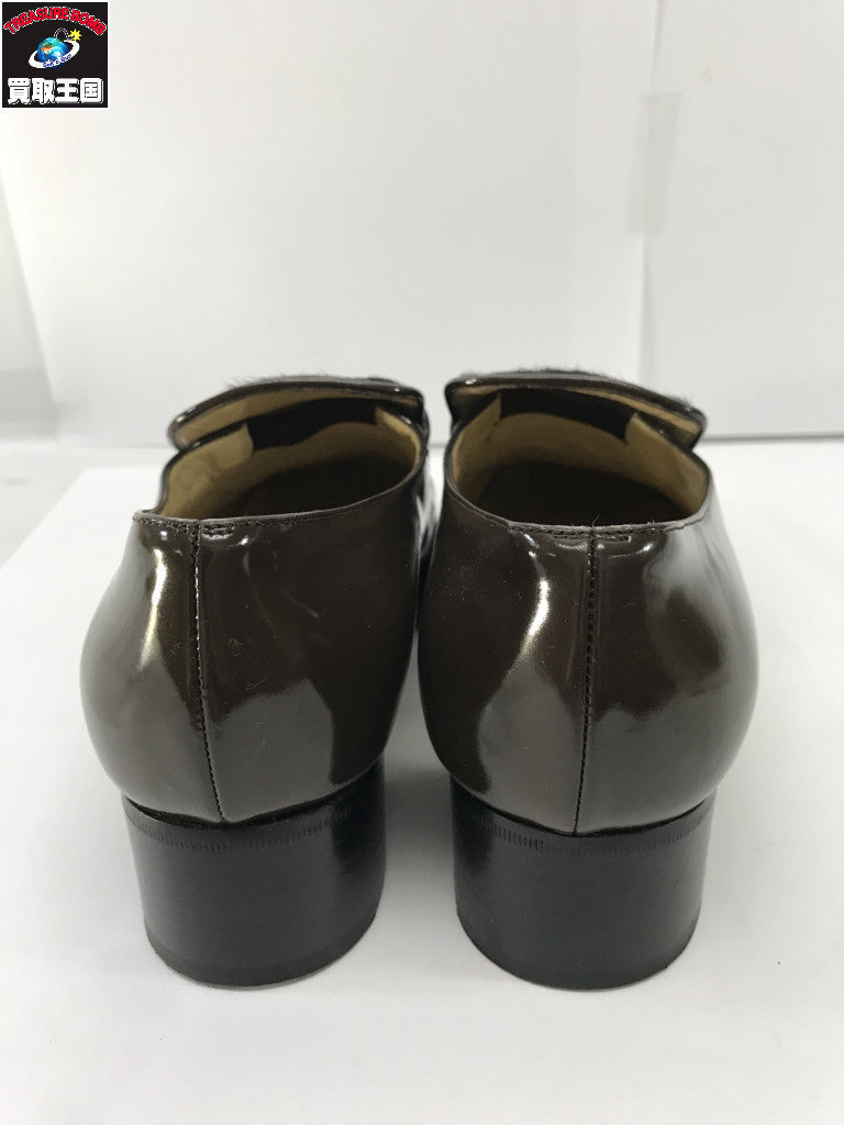 ホースビット ローファー 茶黒(37 1/2)